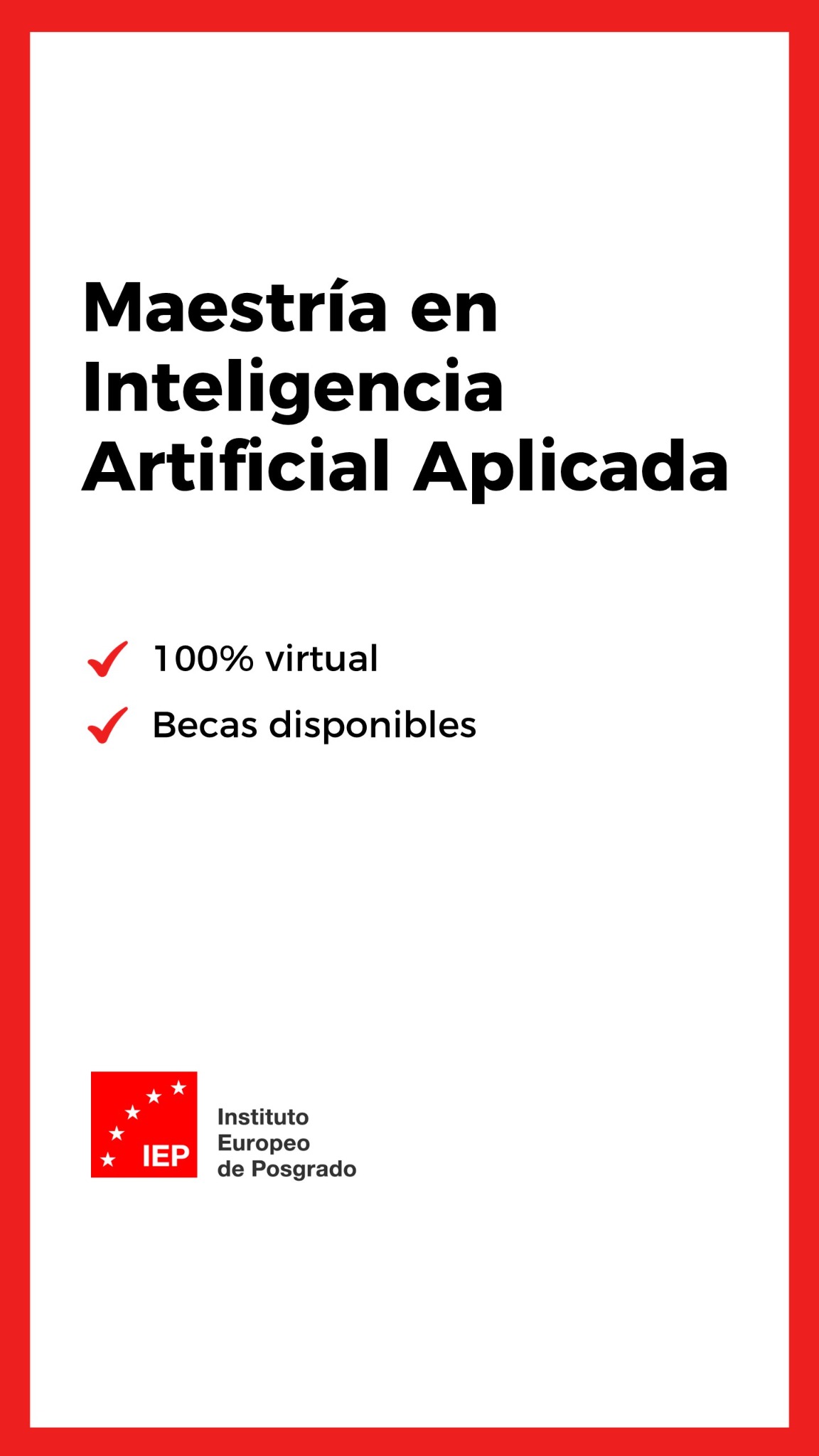 IEP México - Instituto Europeo de Posgrado Facebook ad