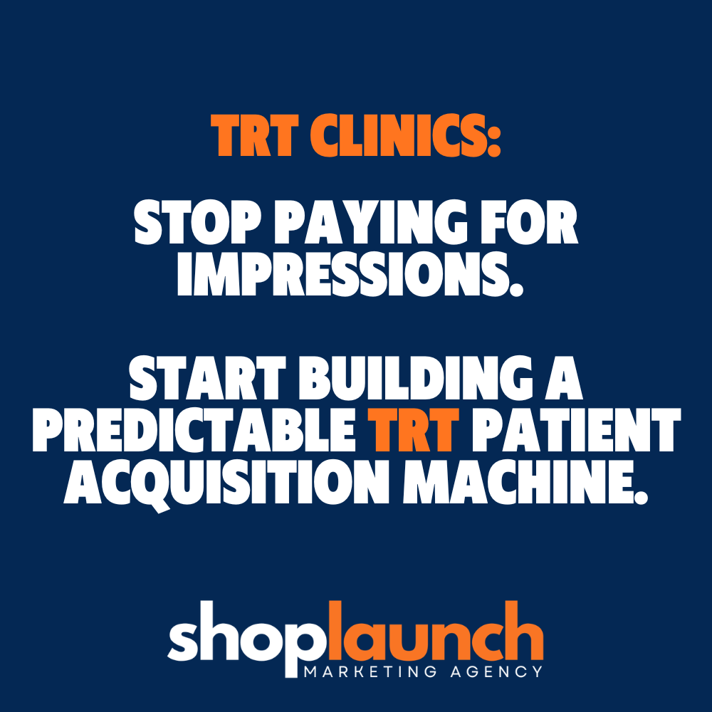 Shop Launch Facebook ad: Shop Launch | TRT Clinics