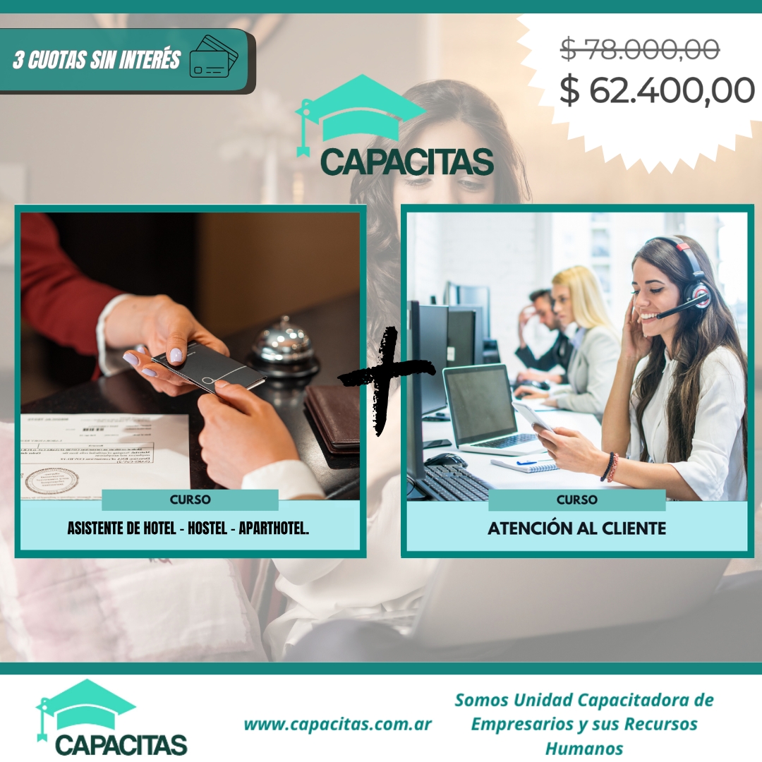 Capacitas Facebook ad: Combos Capacitas - 3 cuotas sin interés con…