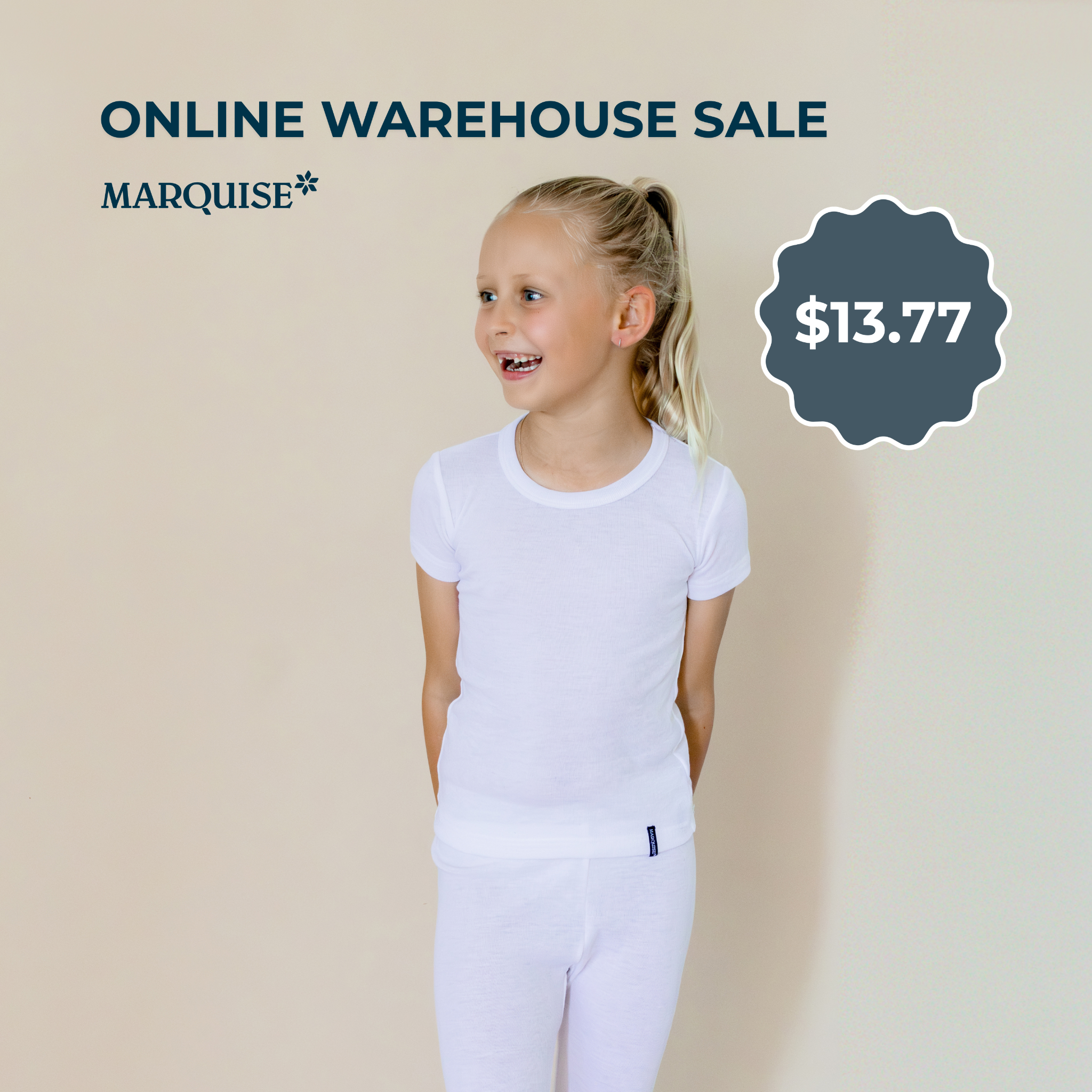 Marquise Facebook ad: 40% Off Online Outlet Sale