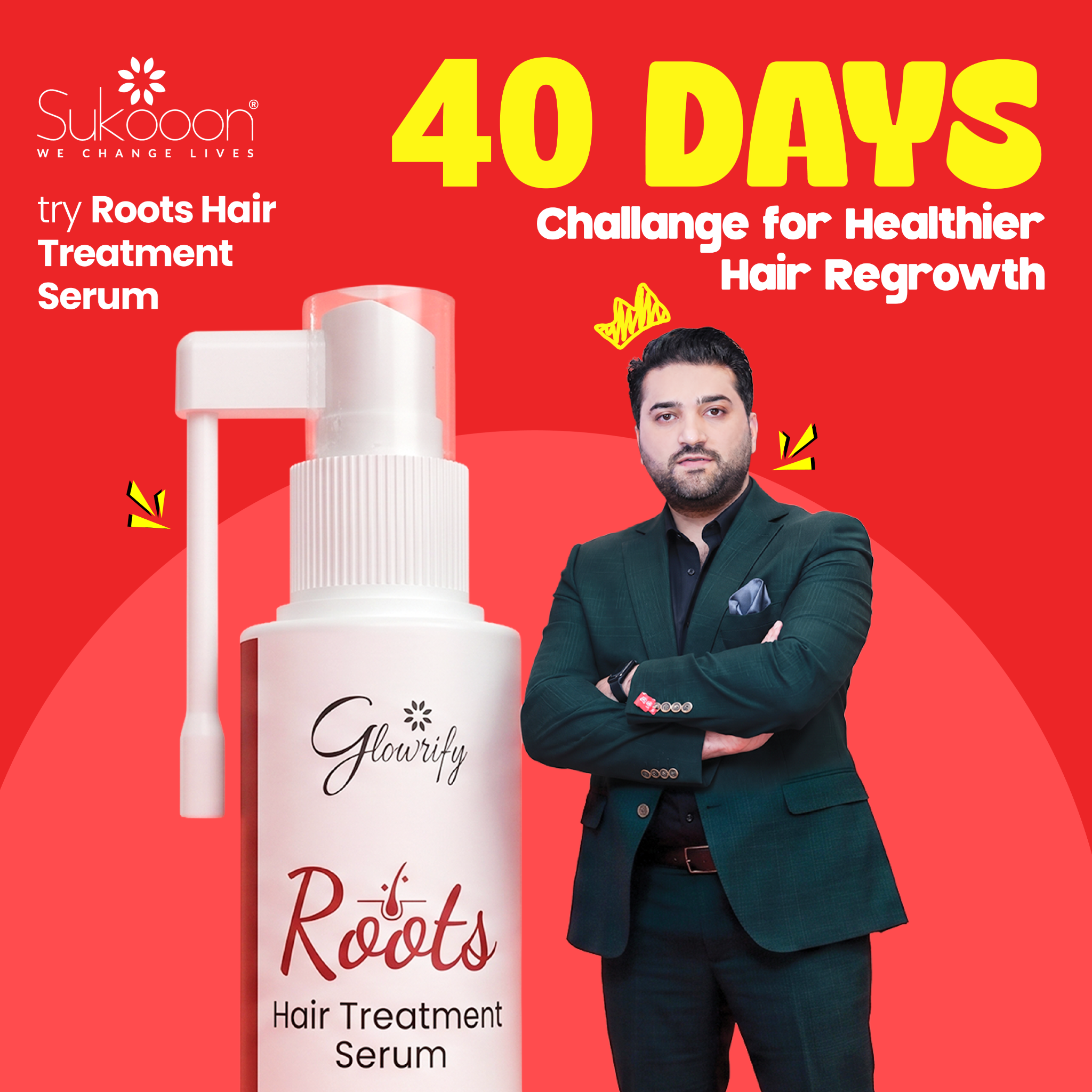 Glowrify.com.pk Facebook ad: Pakistan's # 1 Hair Treatment Serum!