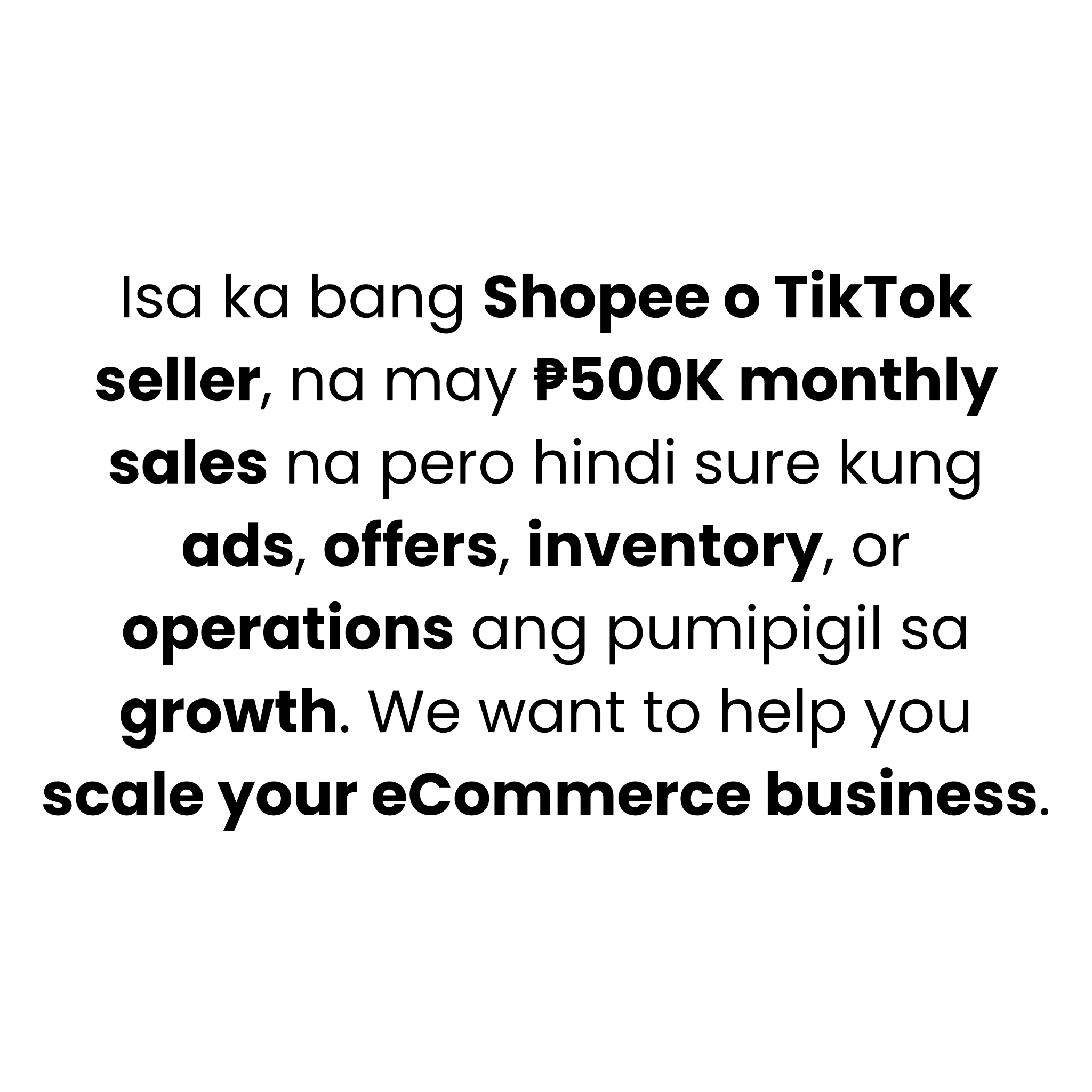 ECOM Accelerator Facebook ad