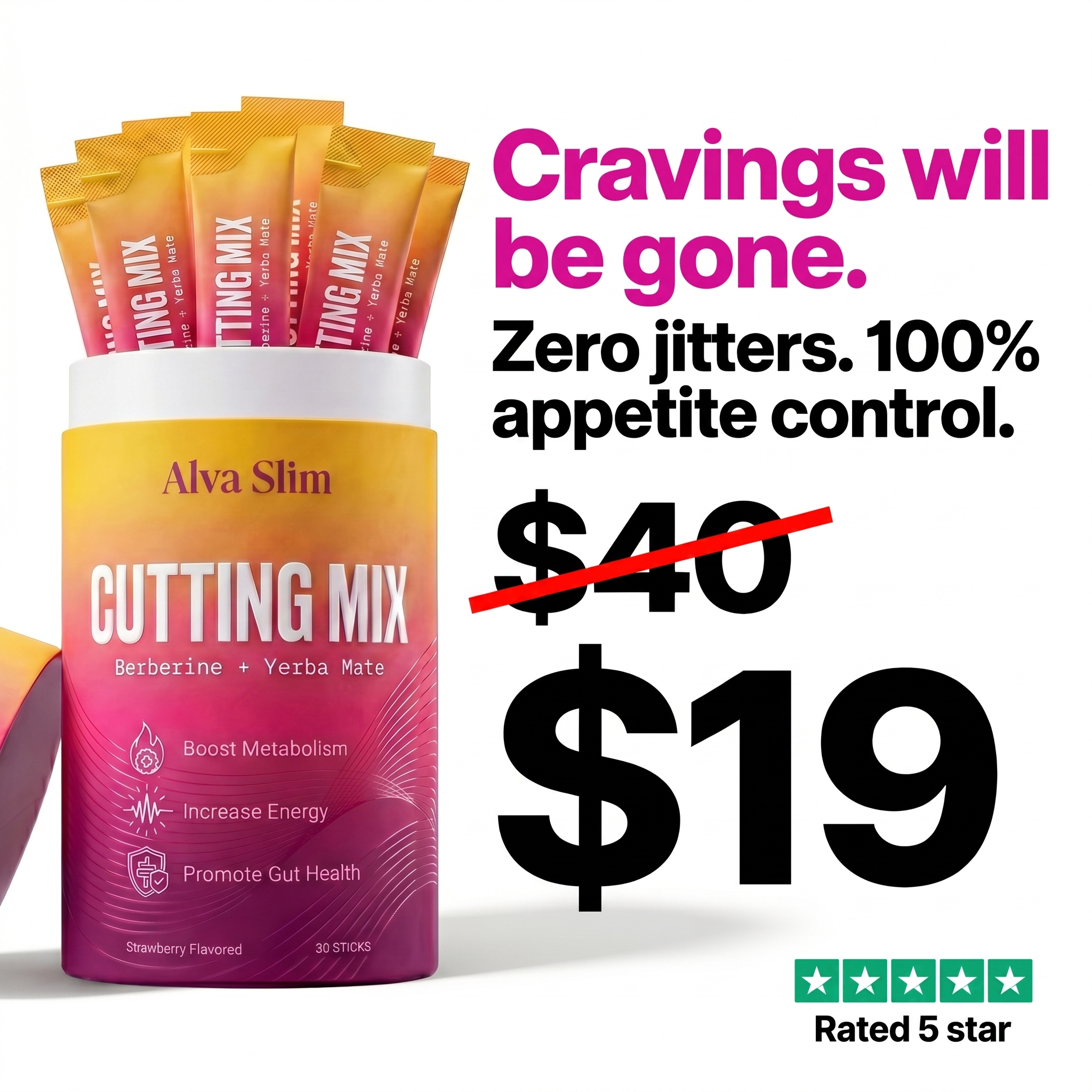 Alva Slim Facebook ad: Stop Constant Cravings In Just Days