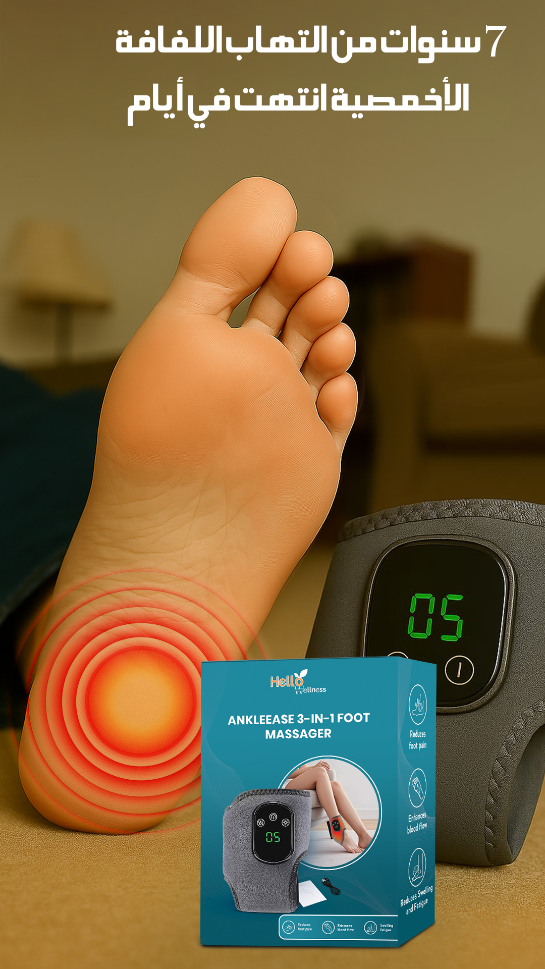 Aevo Facebook ad: Finally-Foot Pain Relief That Works
