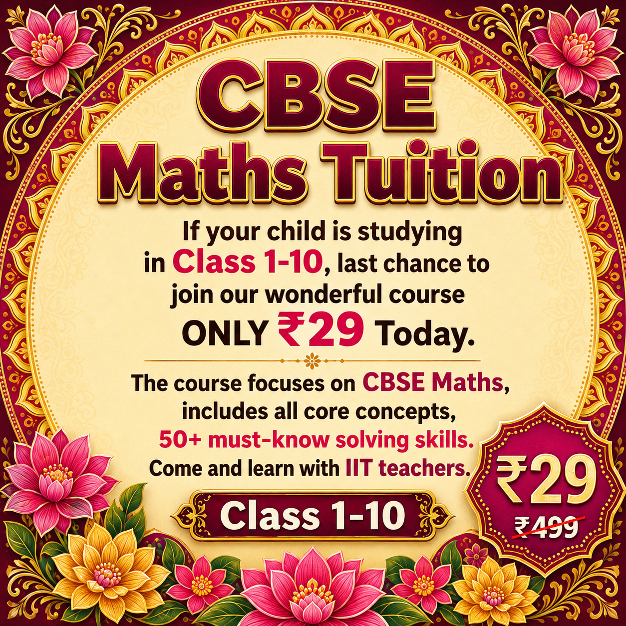 Oda Class Facebook ad