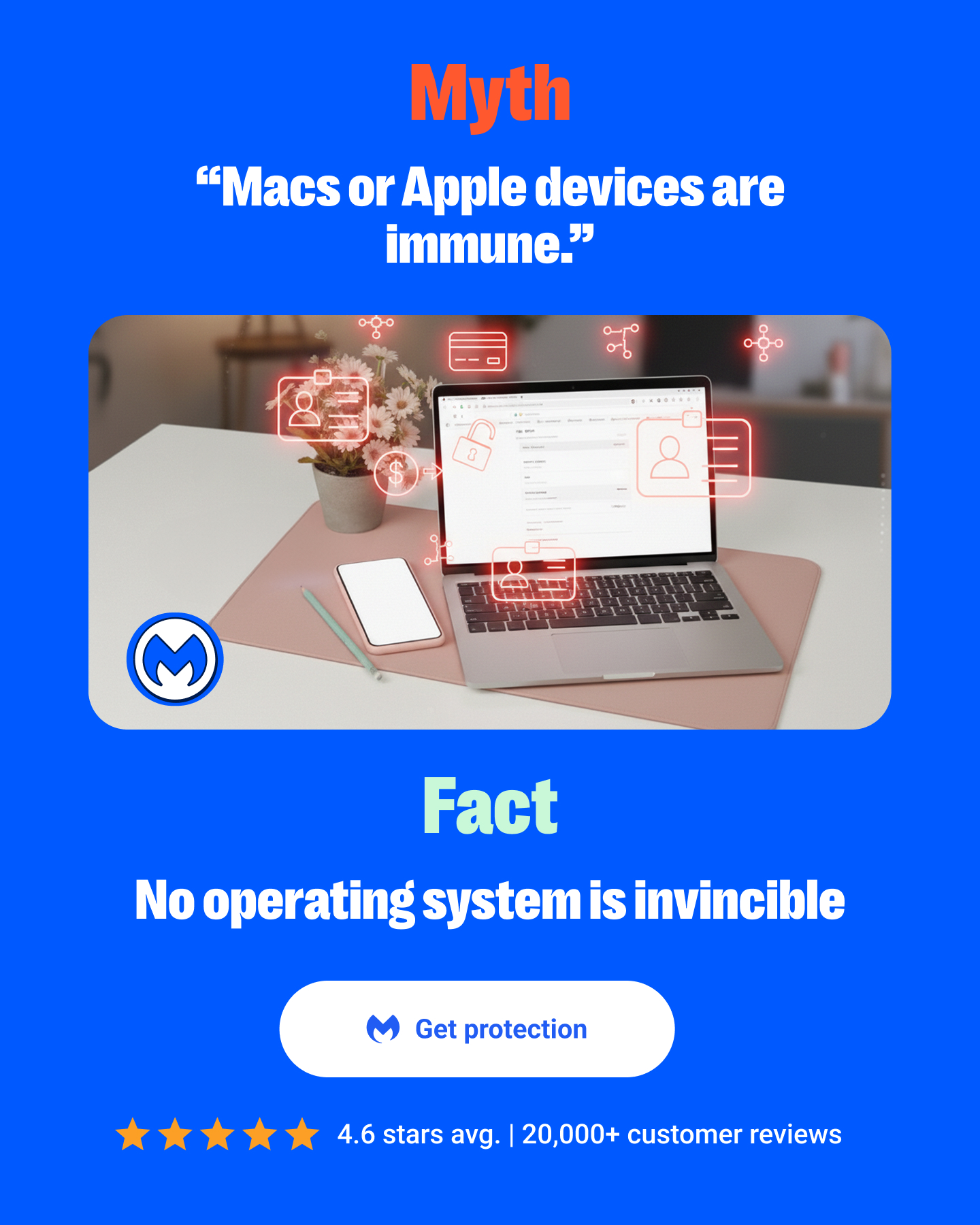 Malwarebytes Facebook ad