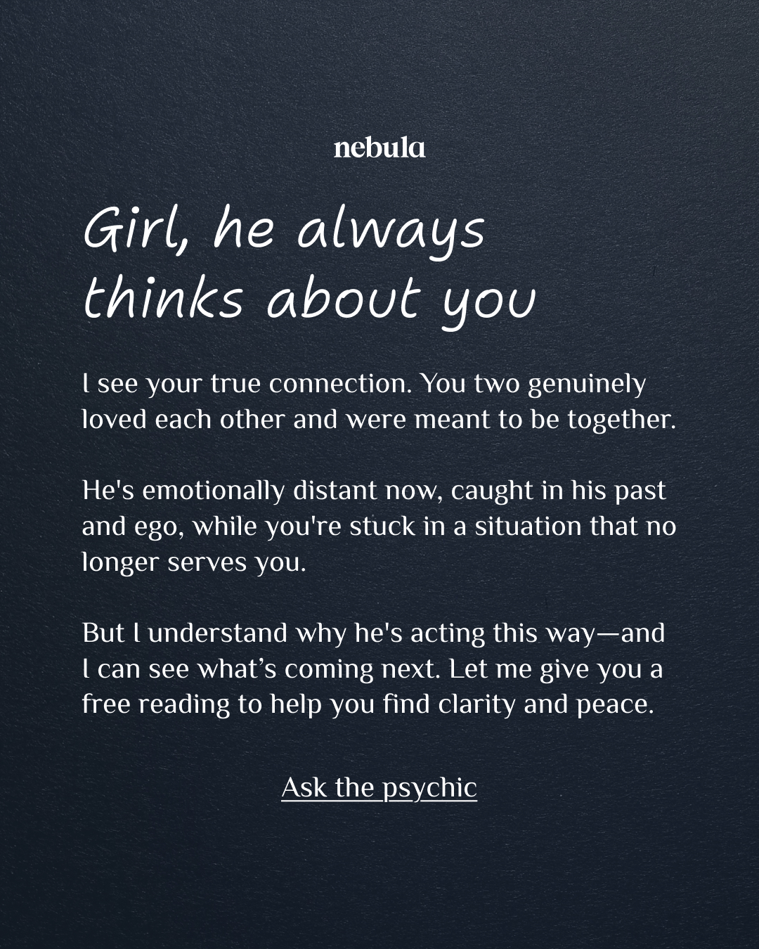 Your Relationship Advisor Facebook ad