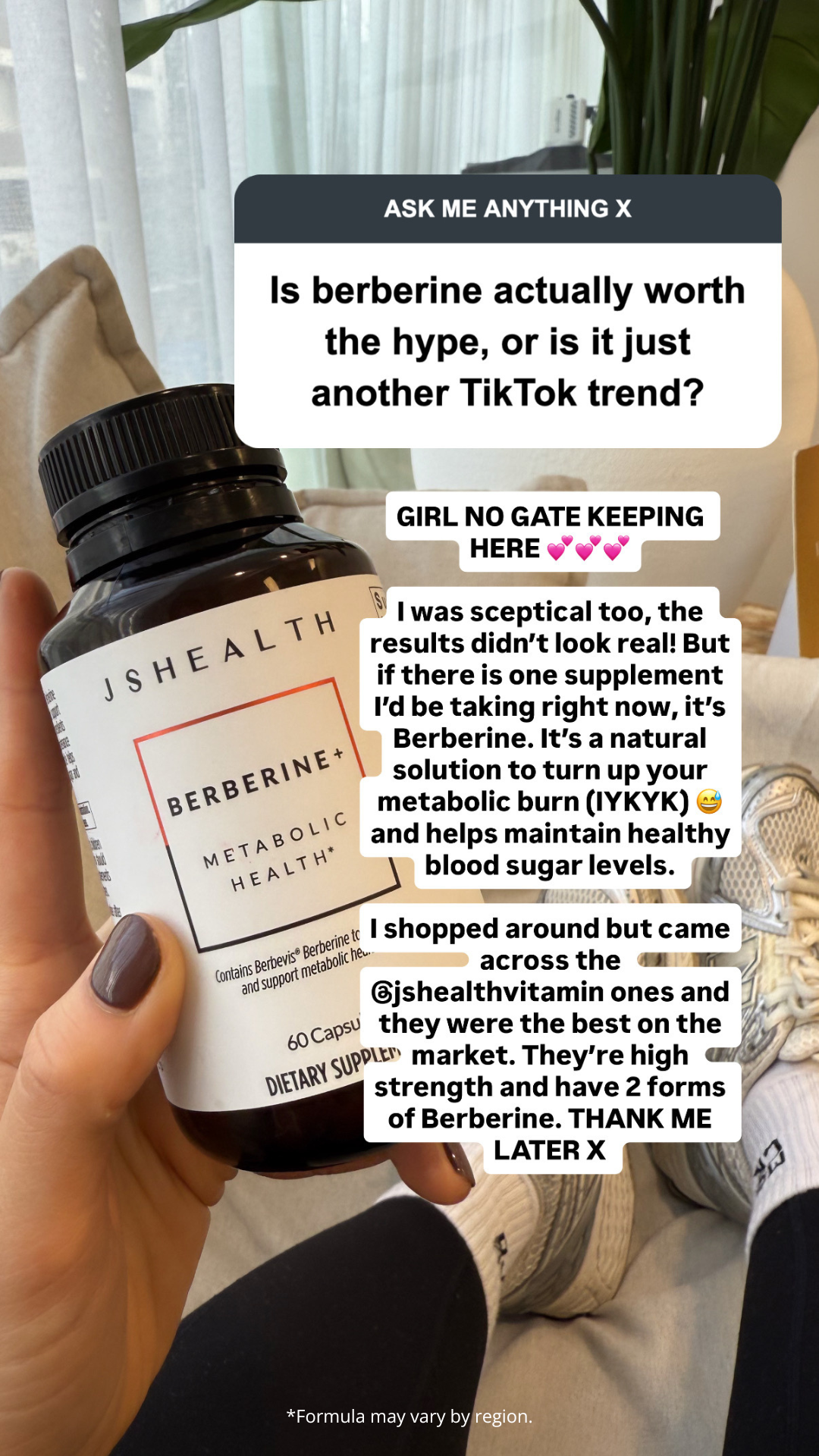 JSHealth Vitamins Berberine+ Facebook ad