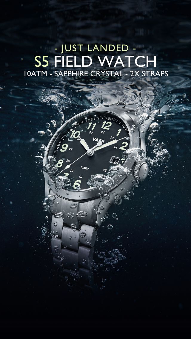 Vaer Watches Facebook ad