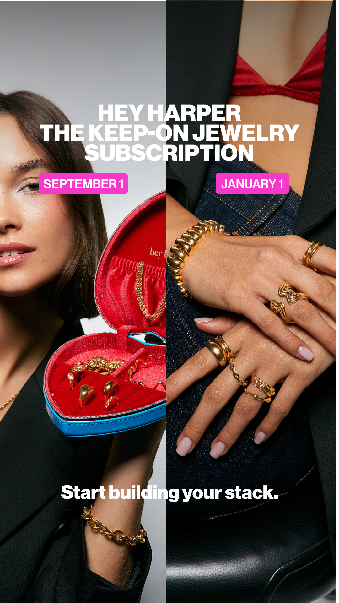 Hey Harper Facebook ad: Jewelry Subscription