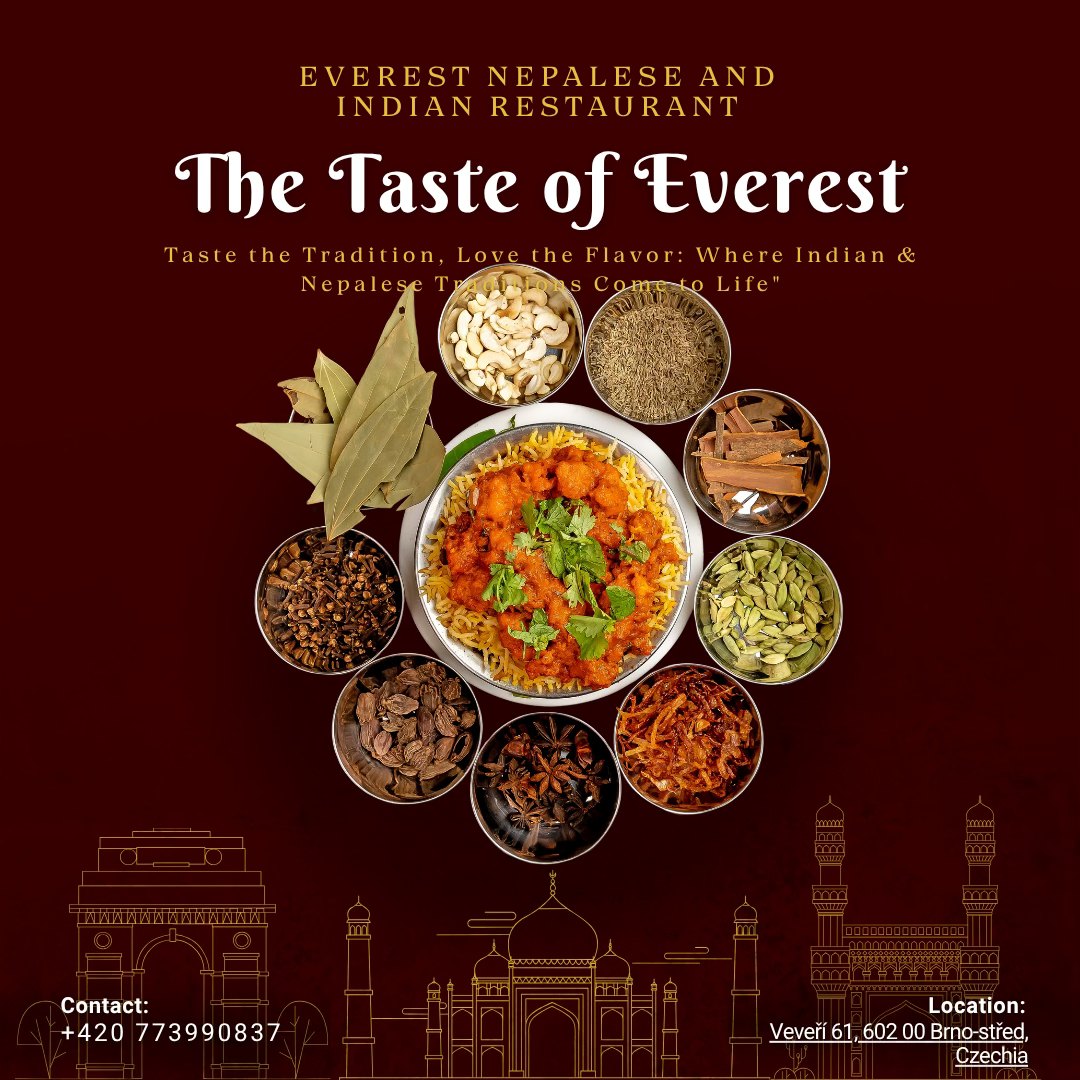 Everest Nepali and Indian Restaurant Facebook ad: Nepálská & indická restaurace Everest