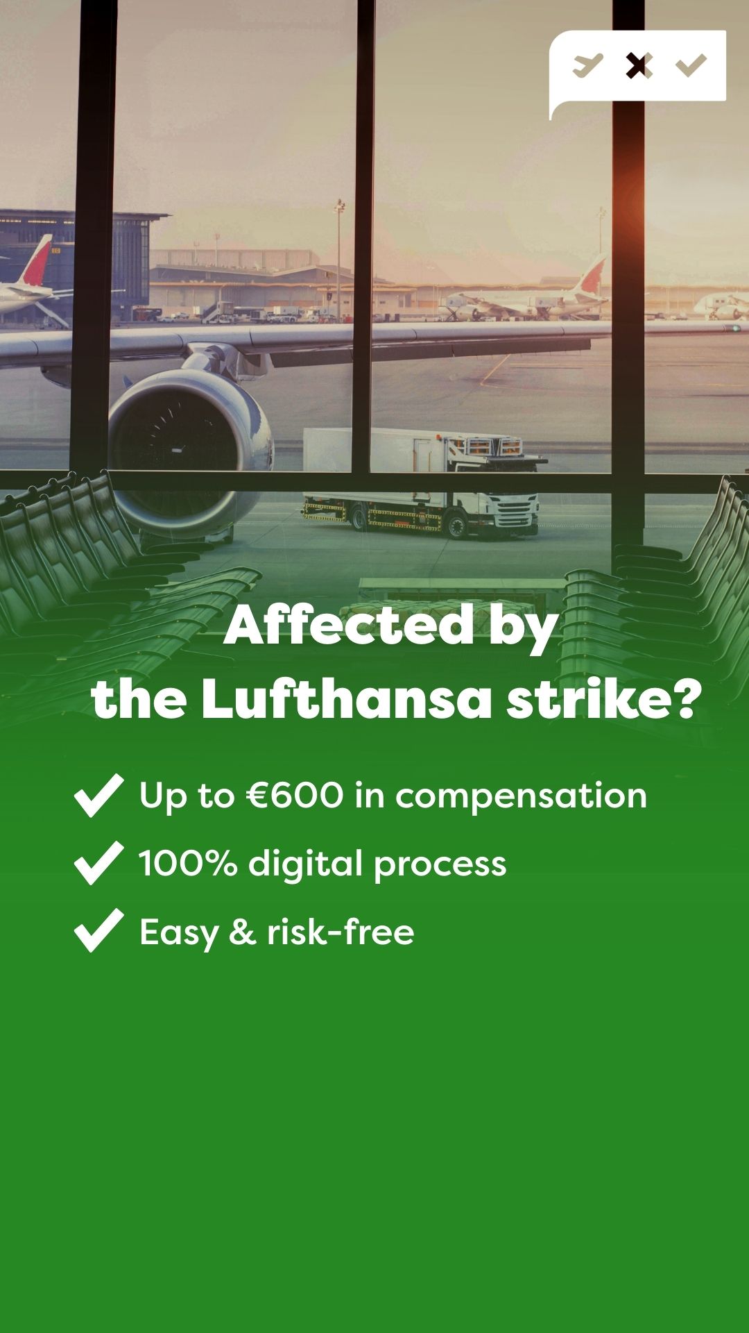 Flightright Facebook ad