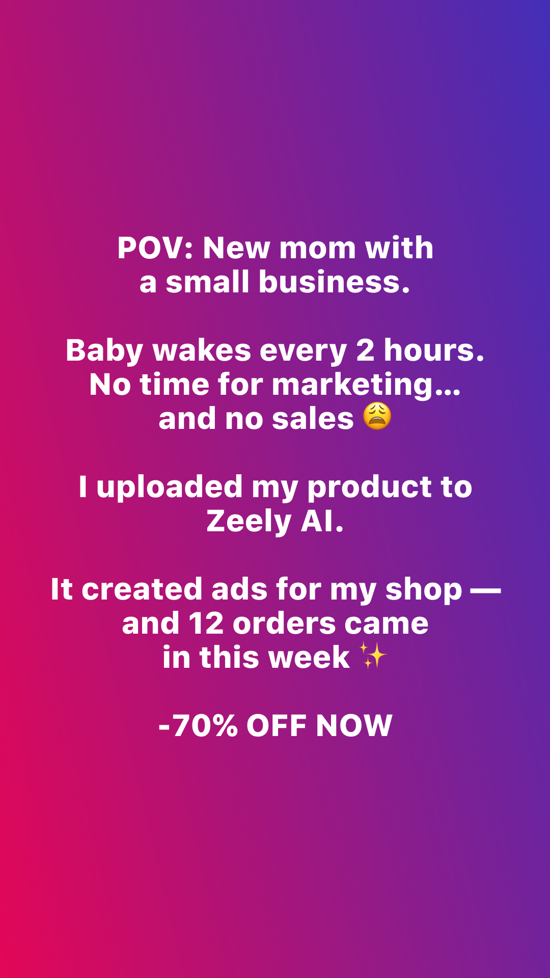 Zeely Facebook ad