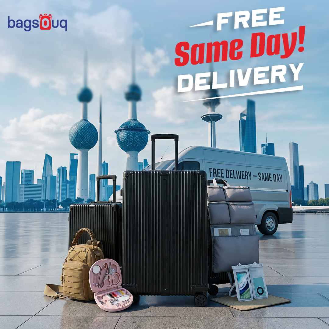 BagSouq Facebook ad: Buy Aluminium Luggage, Travel Bags & Accessories in Kuwait…