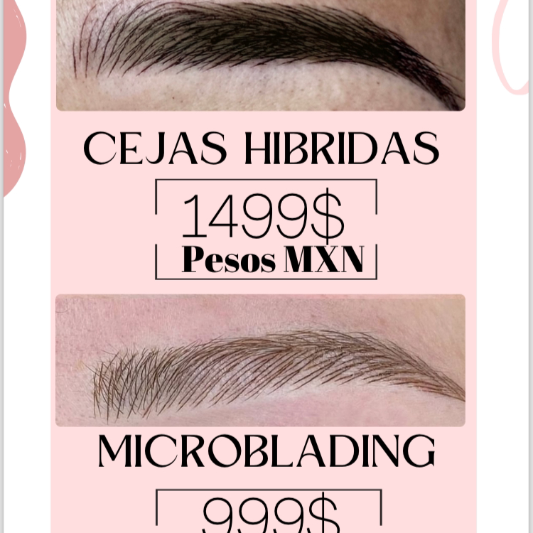 Ámbar Studio de Micropigmentación Facebook ad: Microblading por solo $999 o Cejas híbridas por $1499…