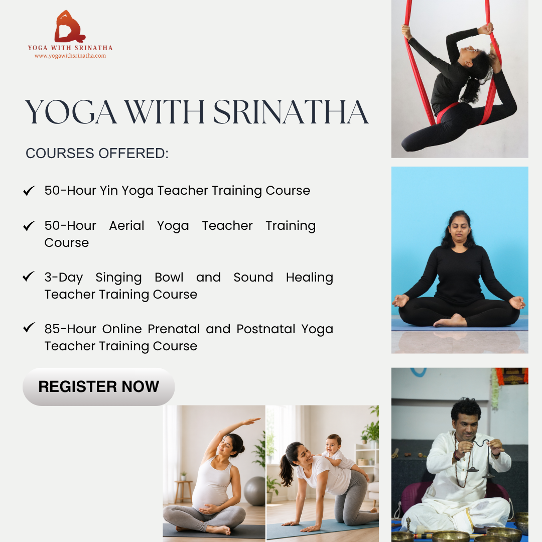 Yogawithsrinatha Facebook ad: Namaste