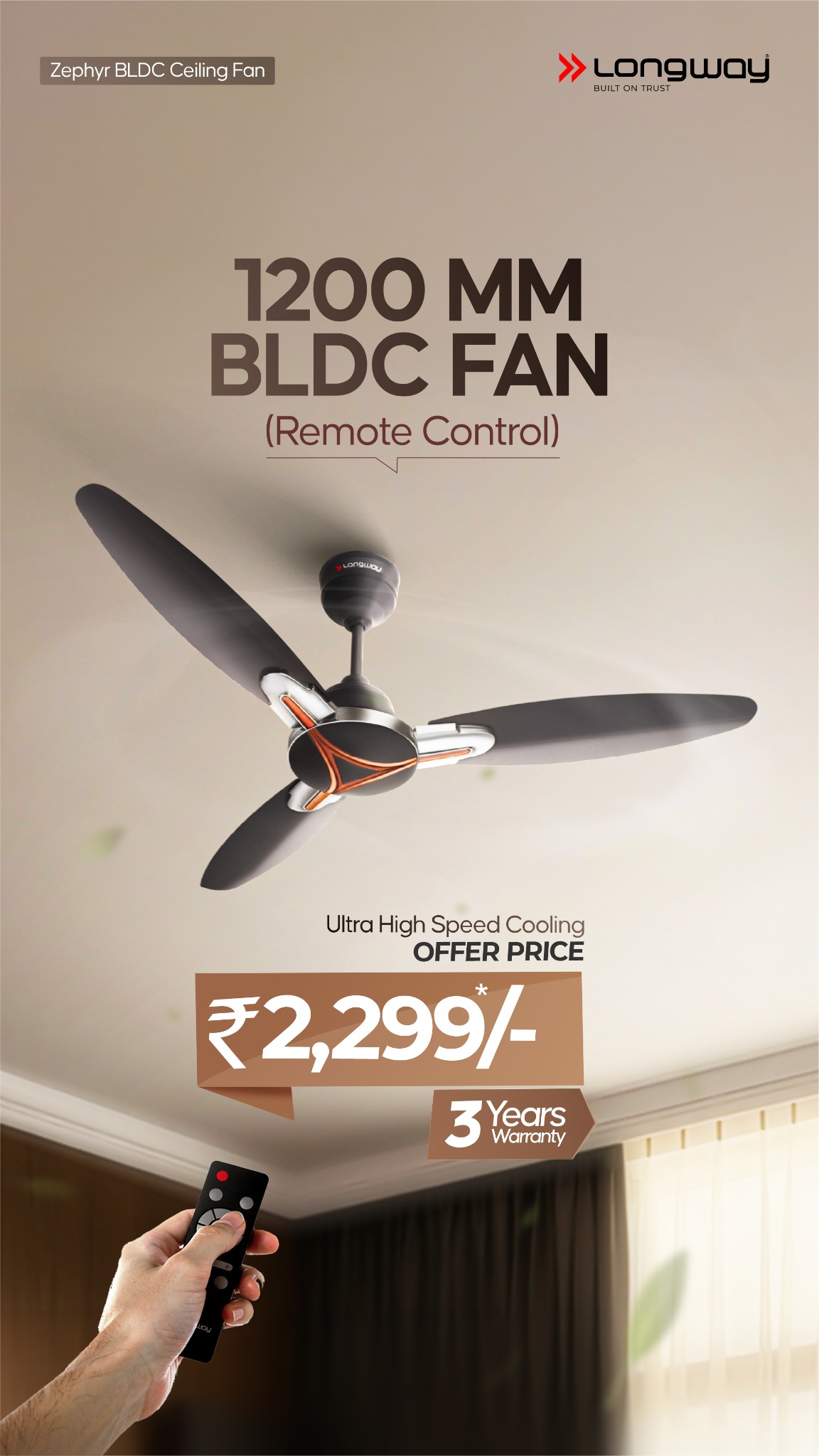 Longway India Facebook ad: Save More, Cool Smart