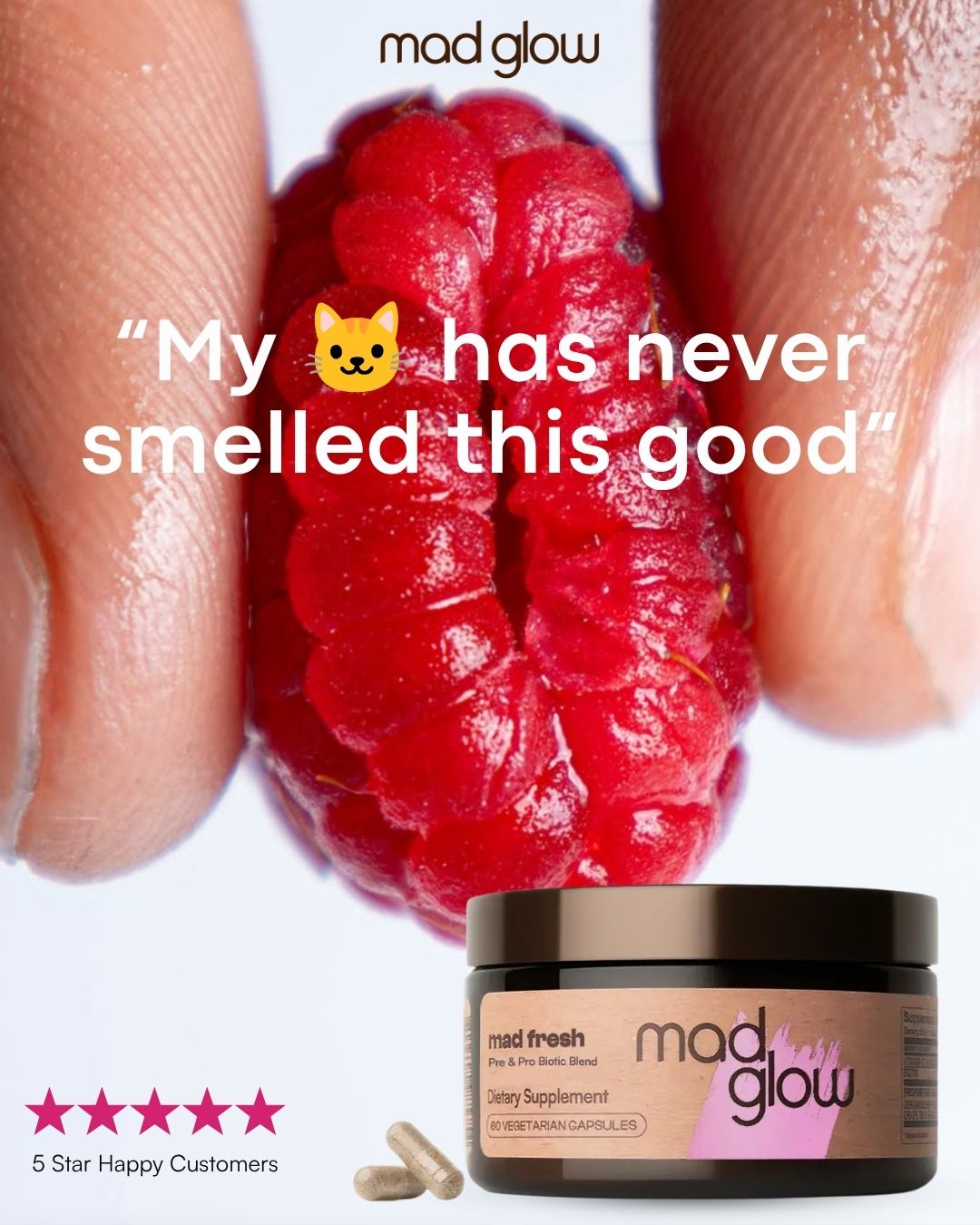 Mad Glow Facebook ad