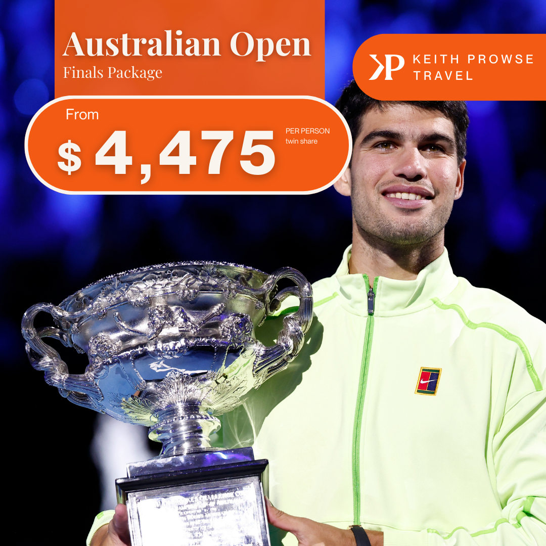 Keith Prowse Travel Facebook ad: Australian Open 2027 Packages