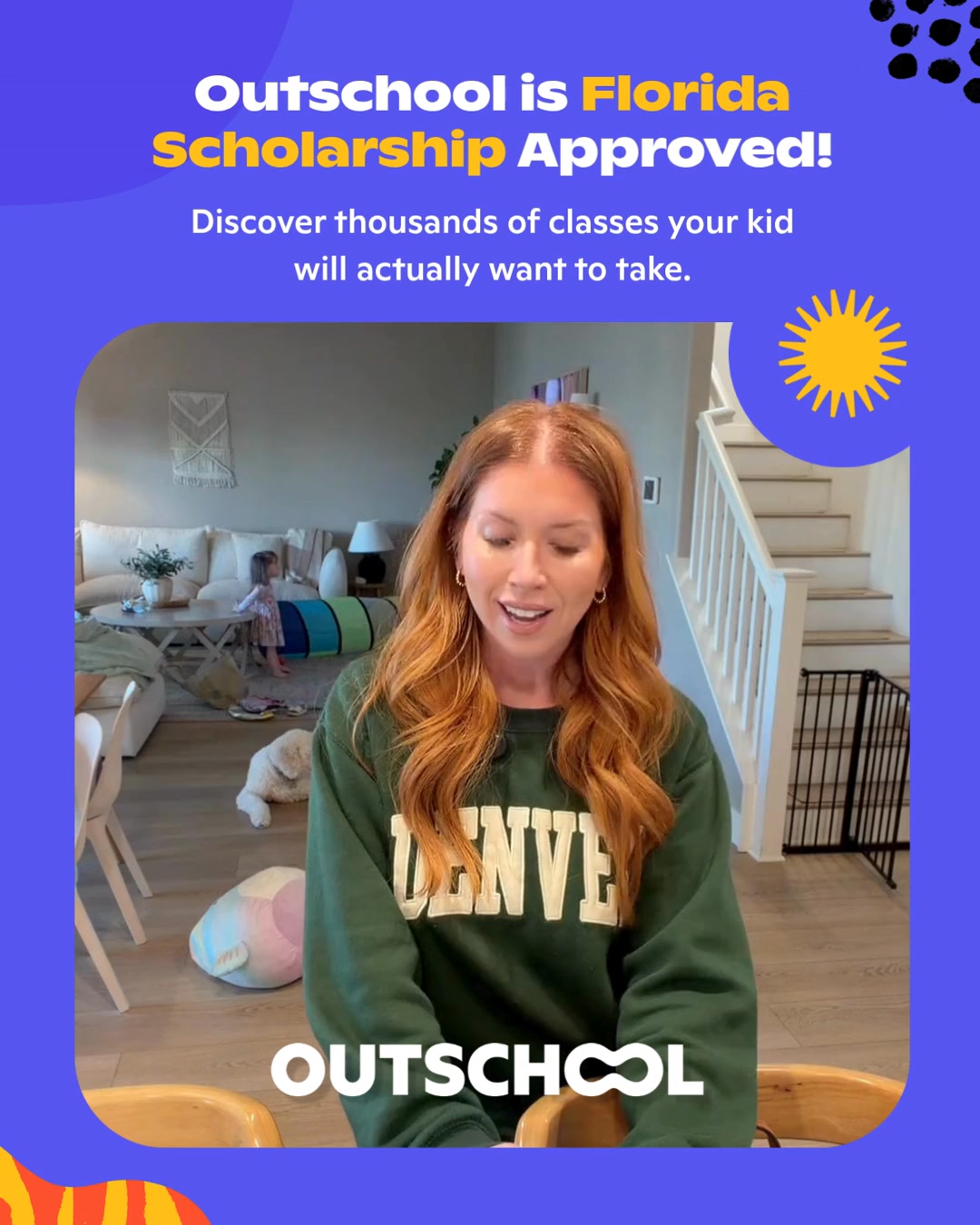 Outschool Facebook ad: Free Classes With FES Funds