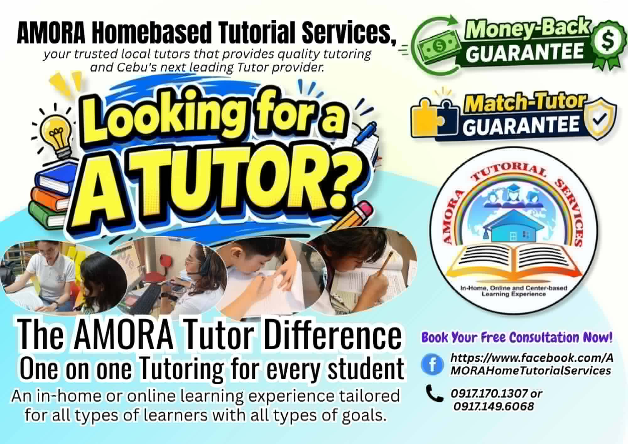 AMORA Homebased Tutorial Services Facebook ad