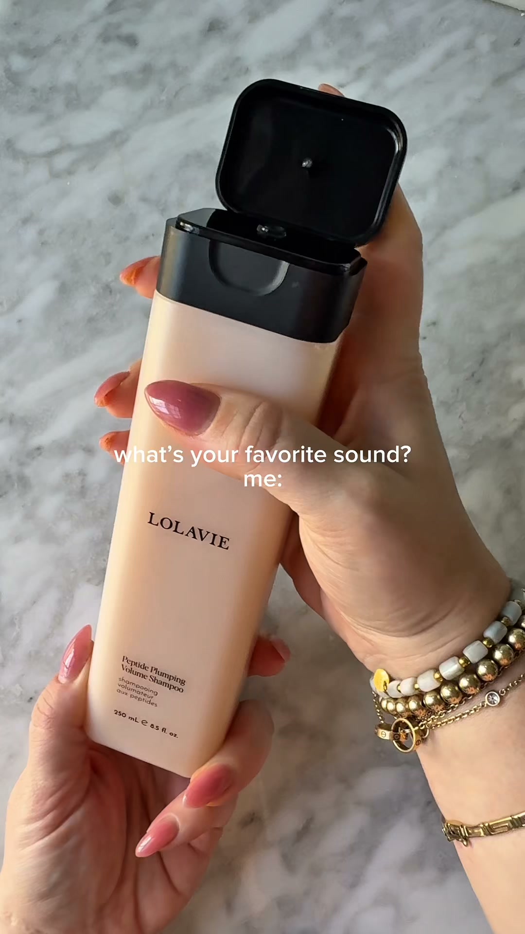 LolaVie Facebook ad: Peptide-Powered Volume for Fuller, Weightless Hair