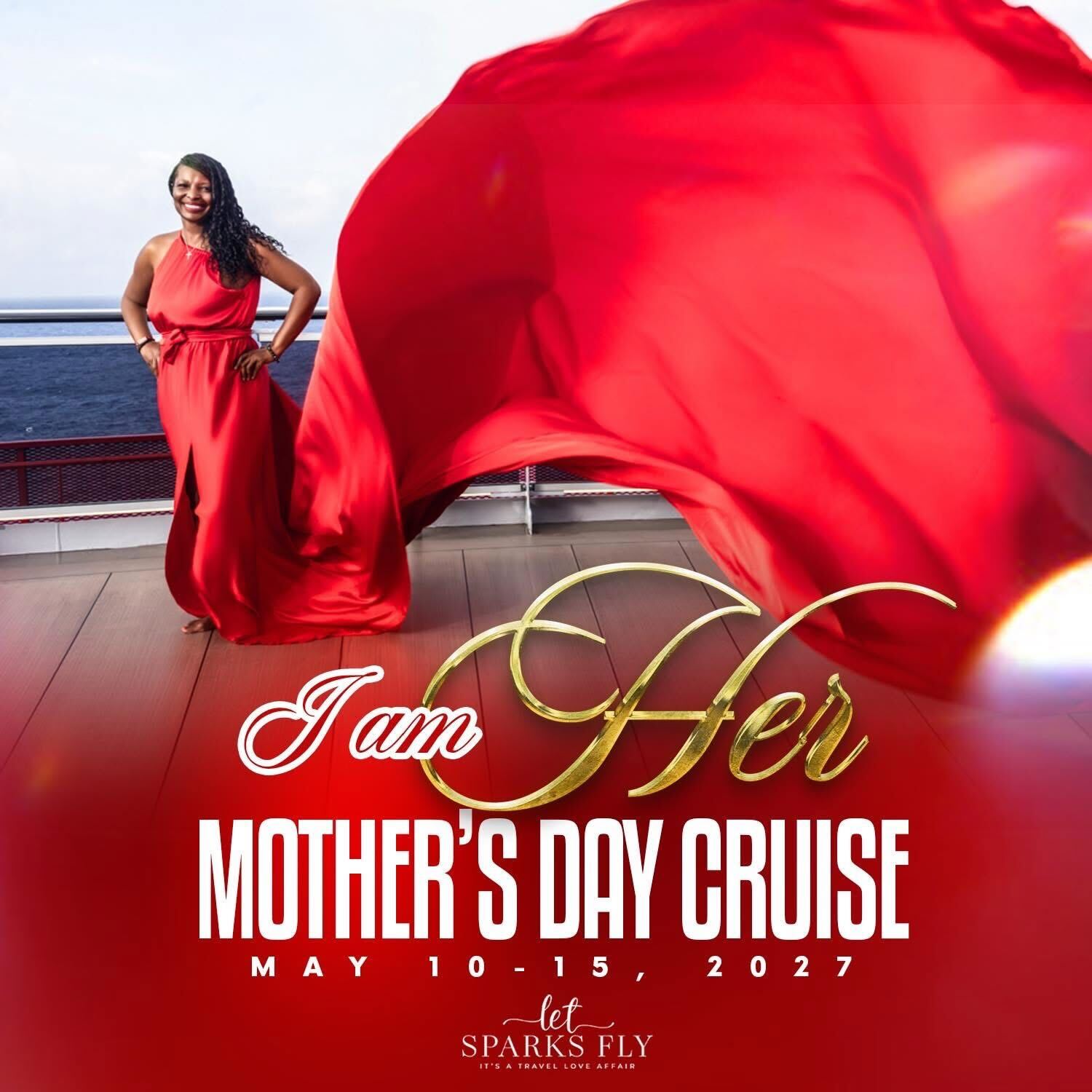 Let Sparks Fly Facebook ad: Bon Voyage 2027 Cruise Collection