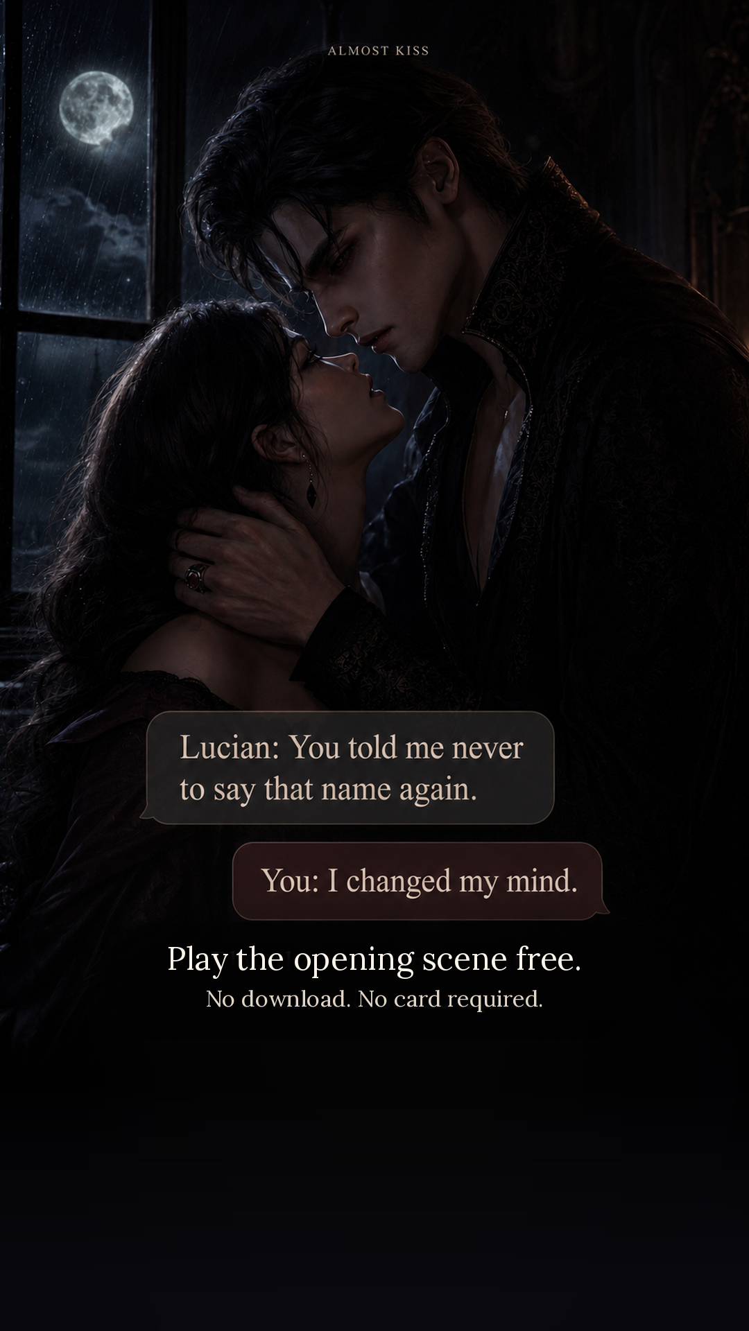 Almost Kiss Facebook ad: She was the payment. Read Chapter 1 free