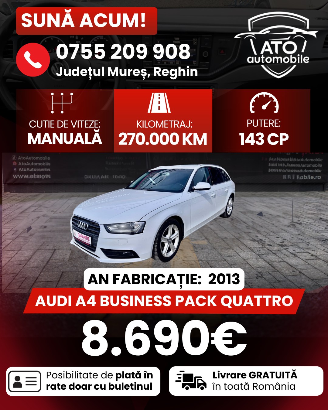 Ato Automobile Facebook ad