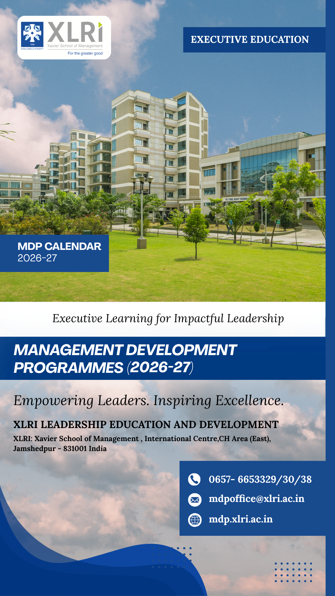 XLRI Corporate Programmes Facebook ad from Apr 10, 2026