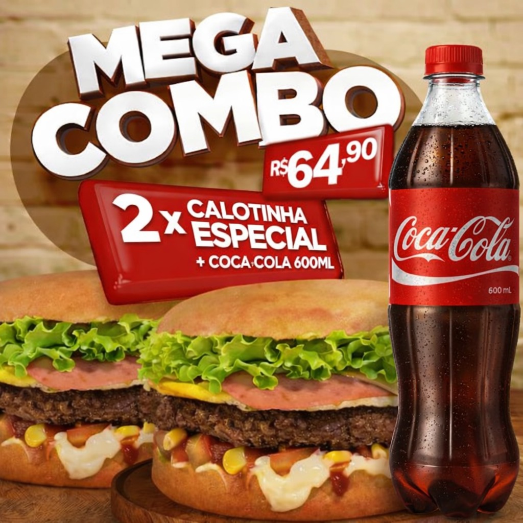 X Calota Jundiaí Facebook ad: Hambúrguer suculento Explosão de sabor Rapidez máxima