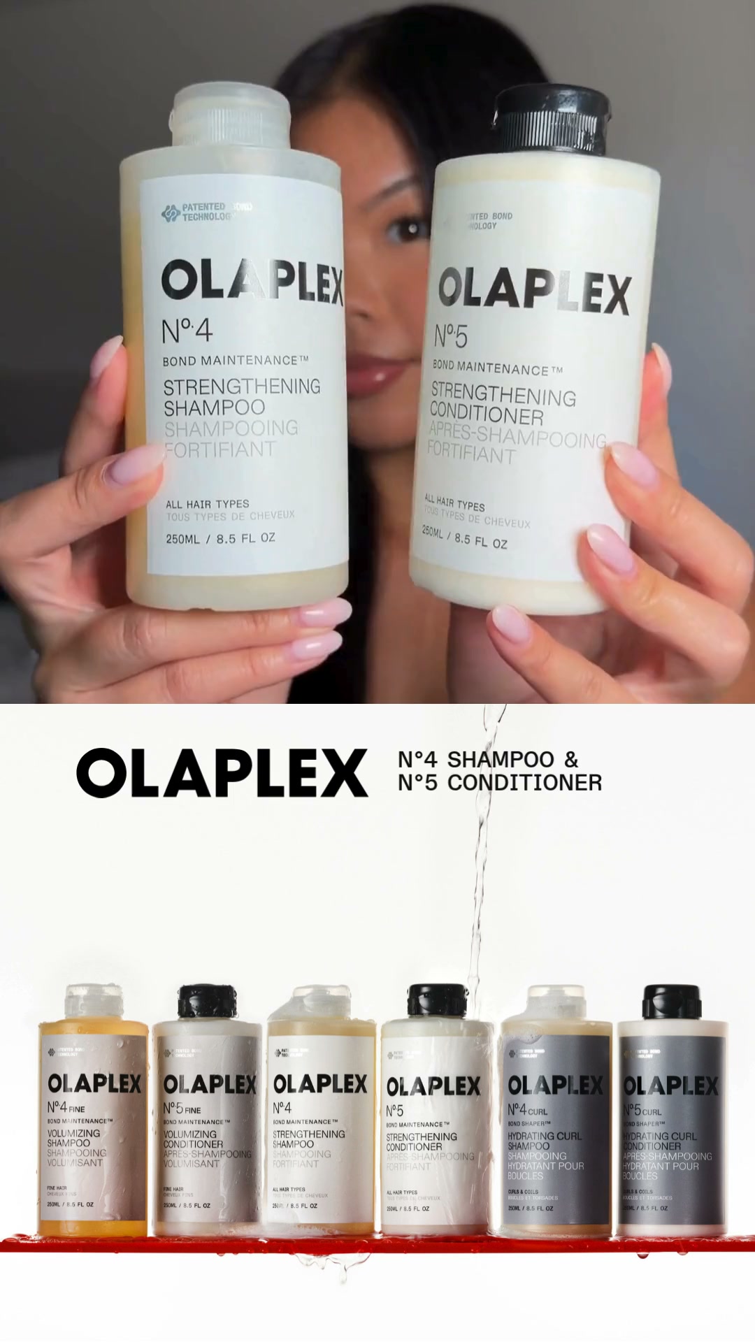 Olaplex Facebook ad: Stronger Hair With Every Wash