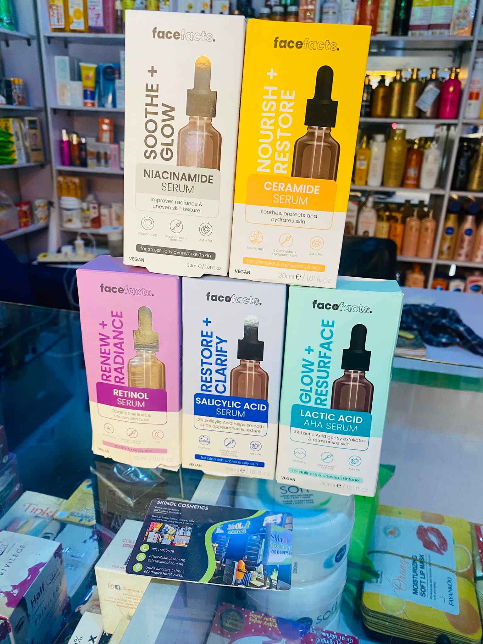 Skinol Cosmetics Facebook ad: Are you in Awka?