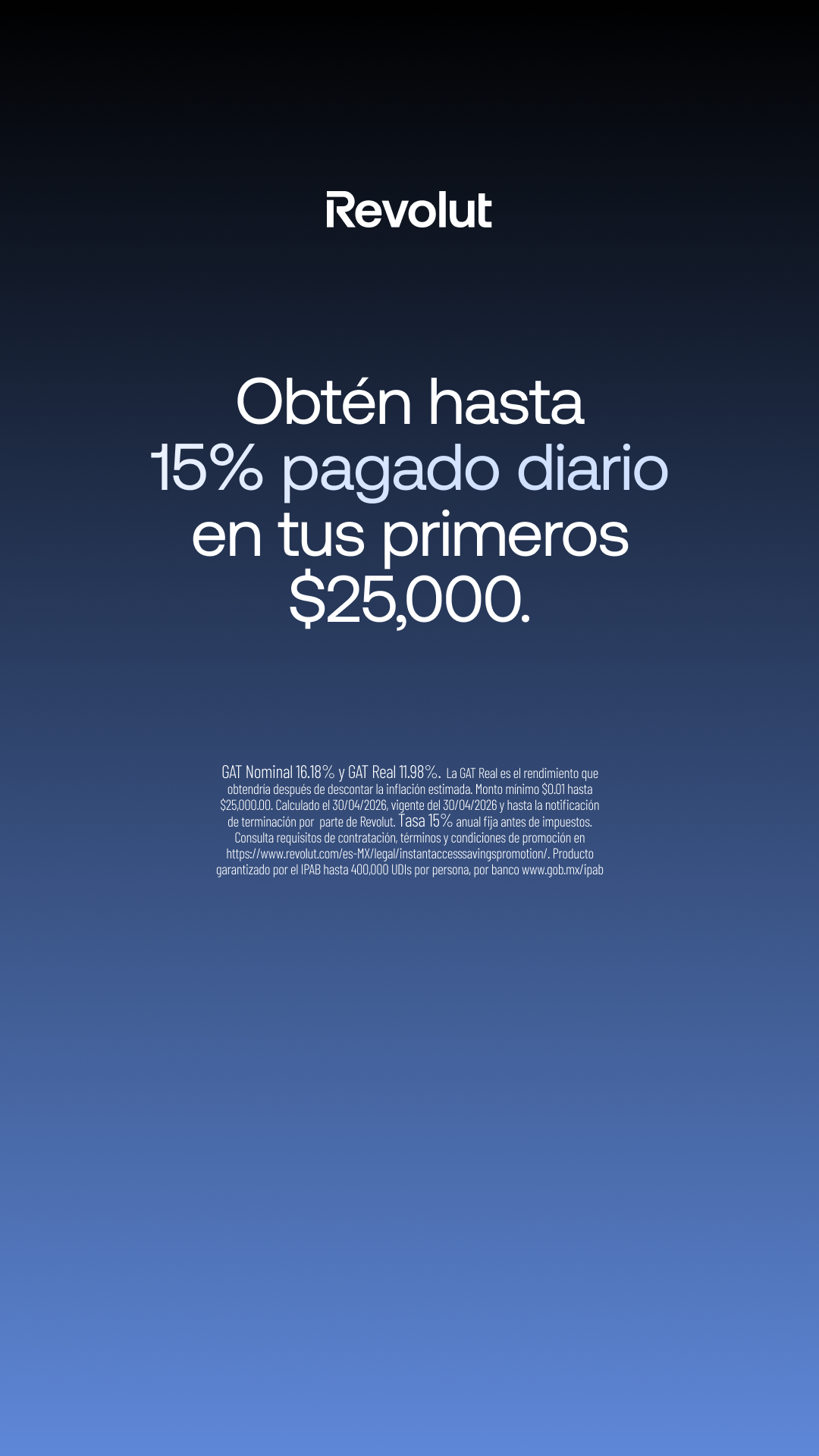 Revolut Facebook ad