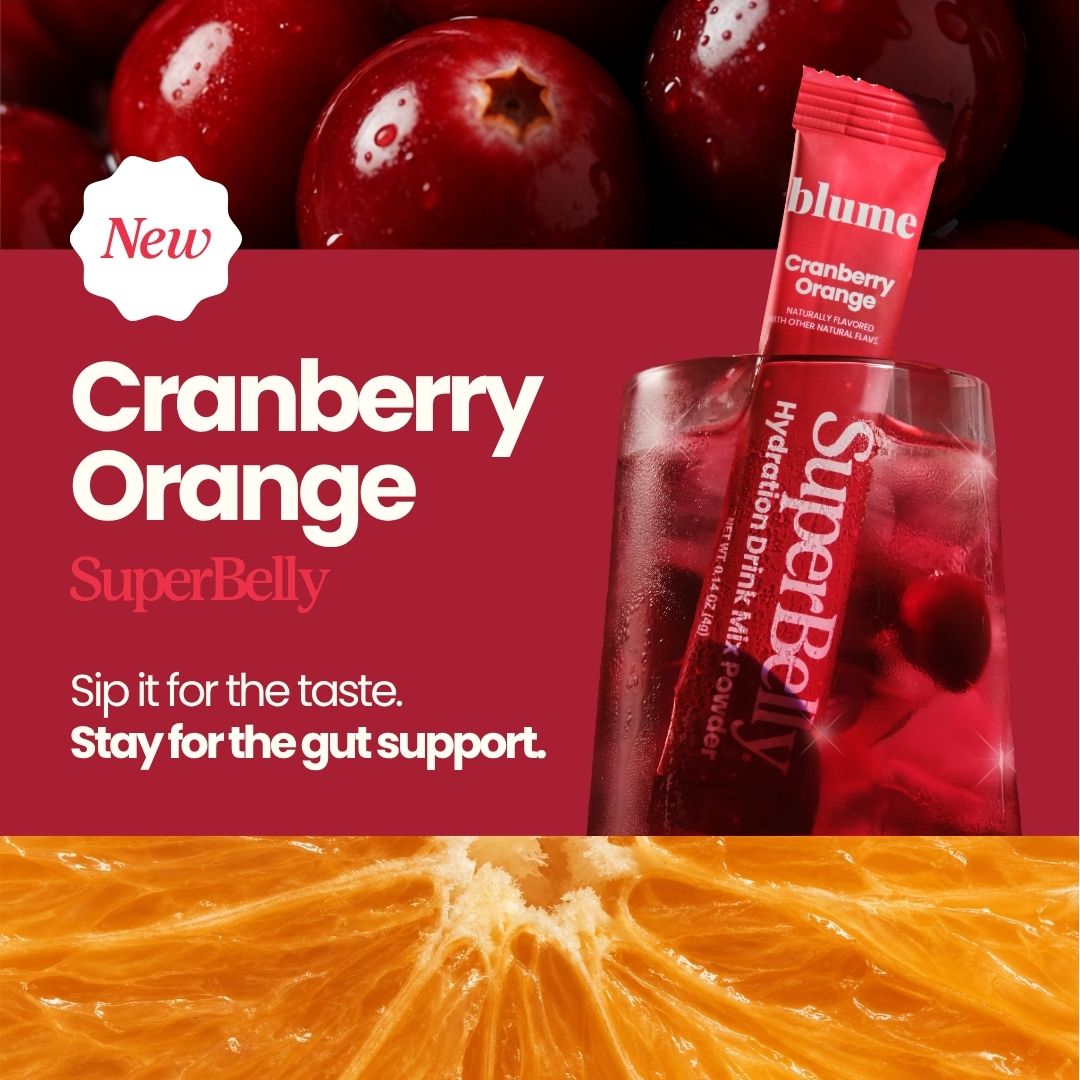 Blume Facebook ad: NEW Cranberry Orange is Here