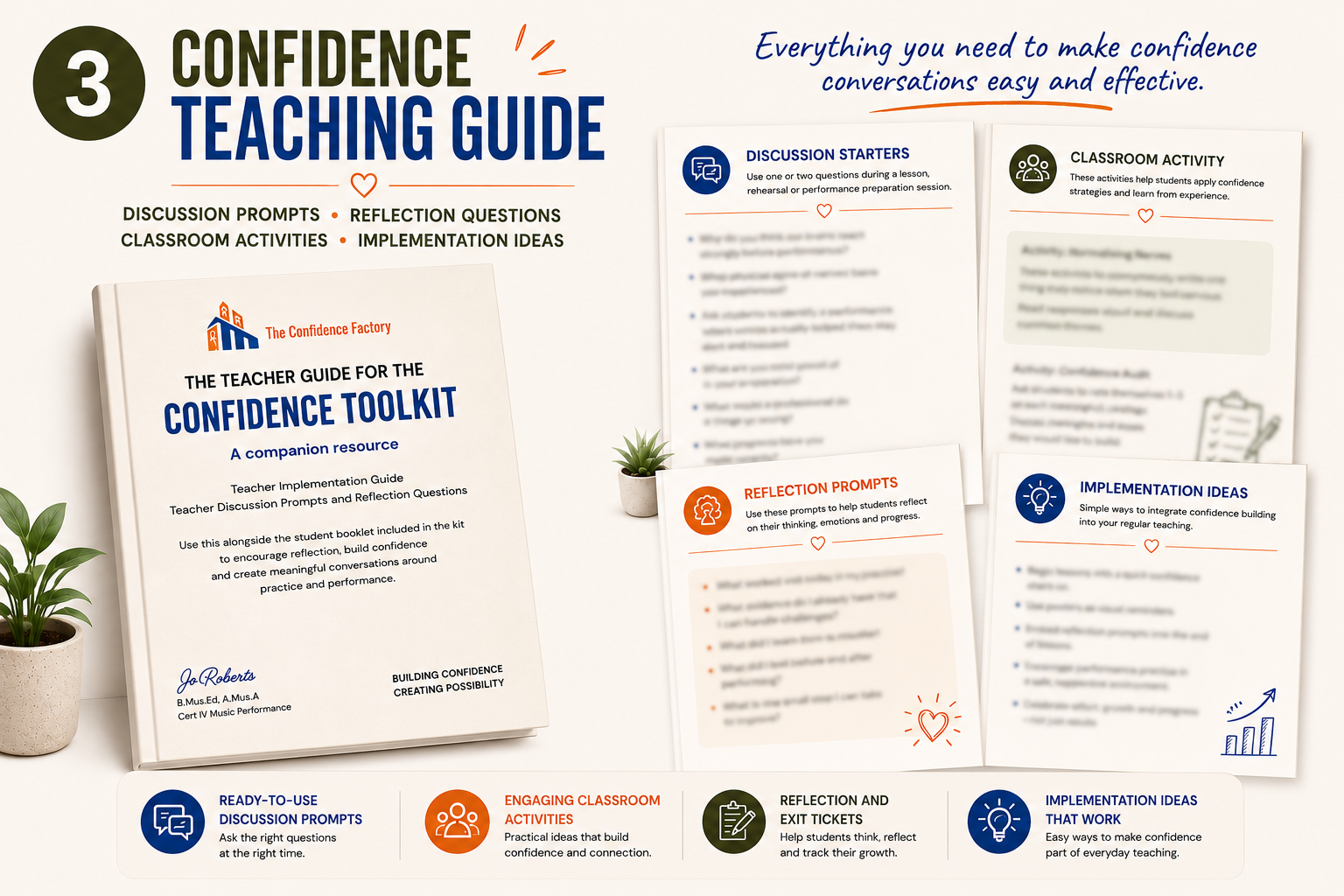 The Confidence Factory Facebook ad: Confidence isn't something students either have or don't…
