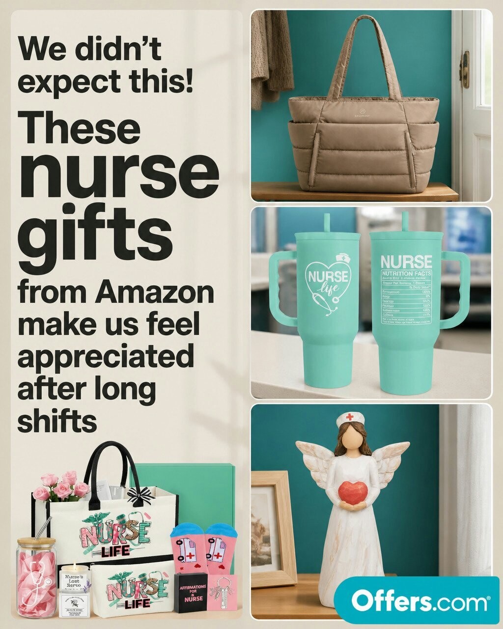 Offers.com Deal Drop Facebook ad: Gifts for nurses who deserve to be spoiled