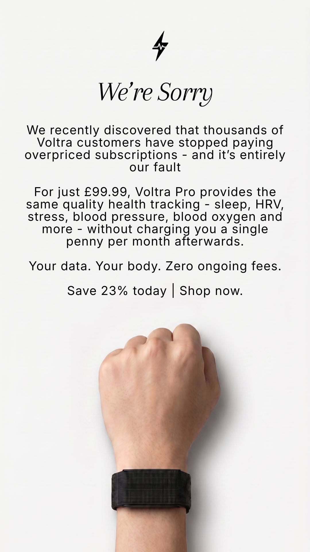 Voltra Facebook ad