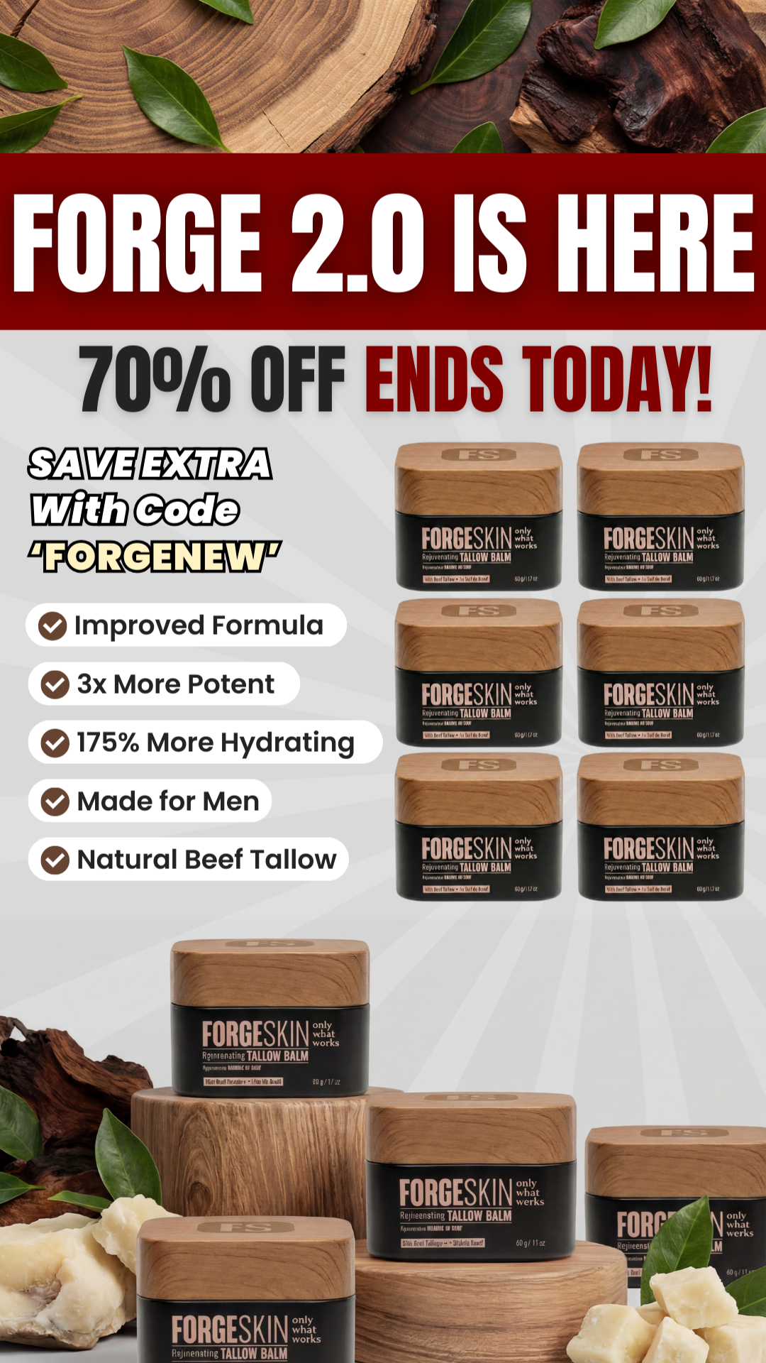 Forge Skin Facebook ad