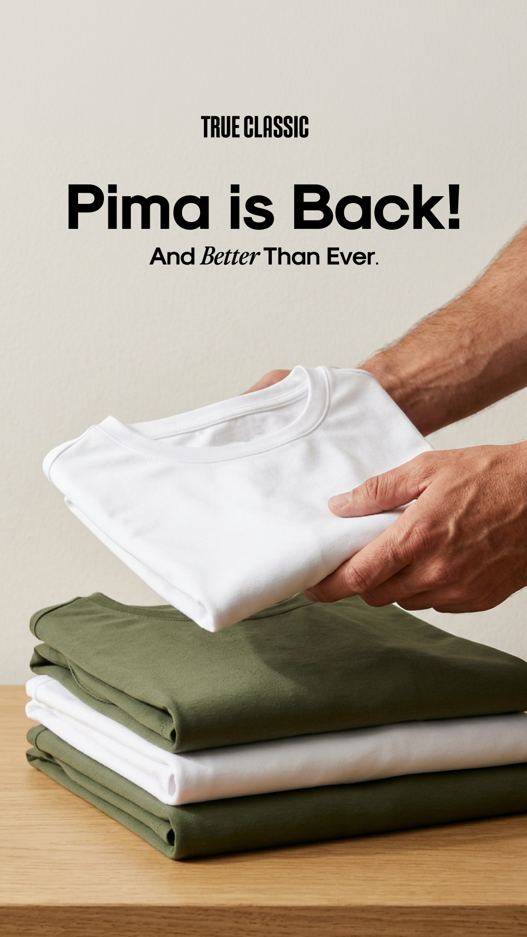True Classic Facebook ad
