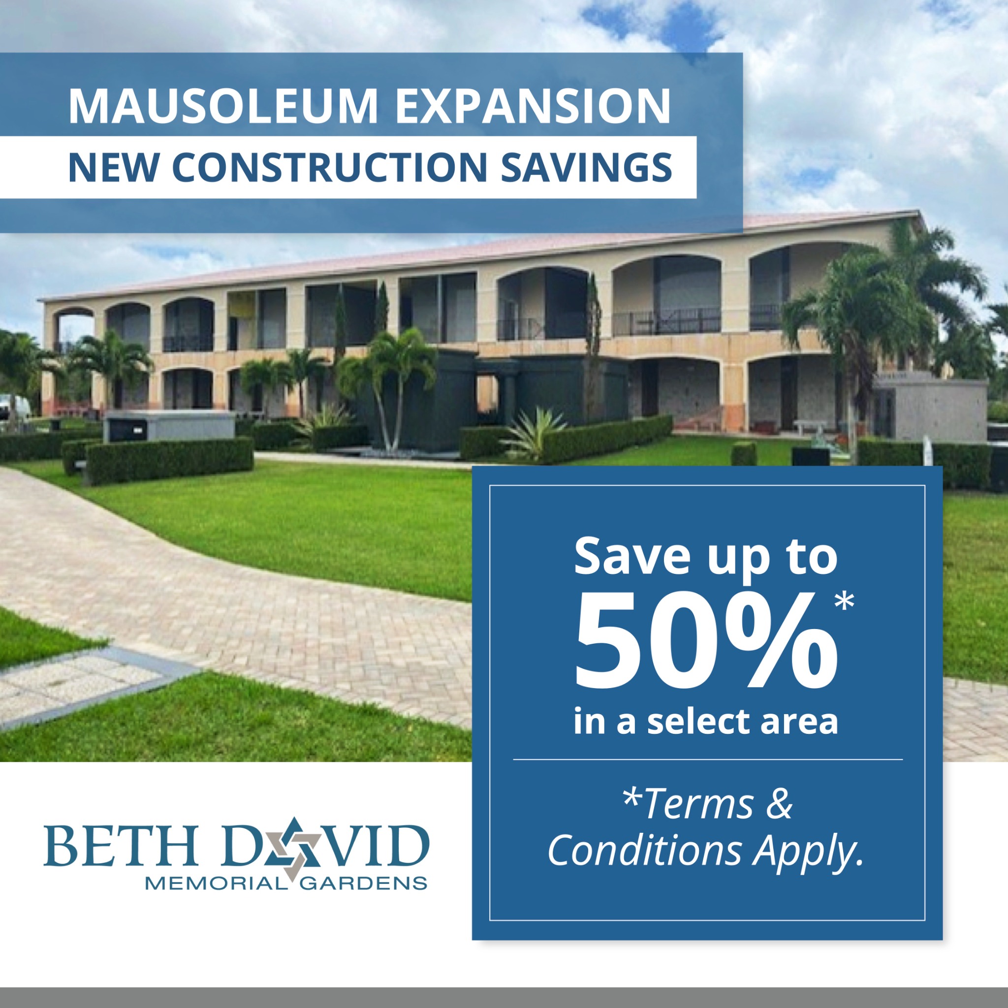 Beth David Memorial Gardens/Levitt Weinstein Funeral Chapels Facebook ad: Limited Time - Spring Savings