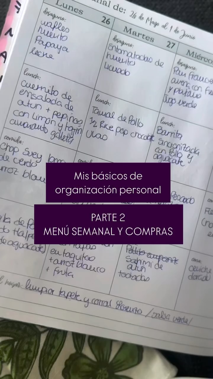 Eleni Fafutis Facebook ad: Mis básicos de organización personal PARTE 2.
