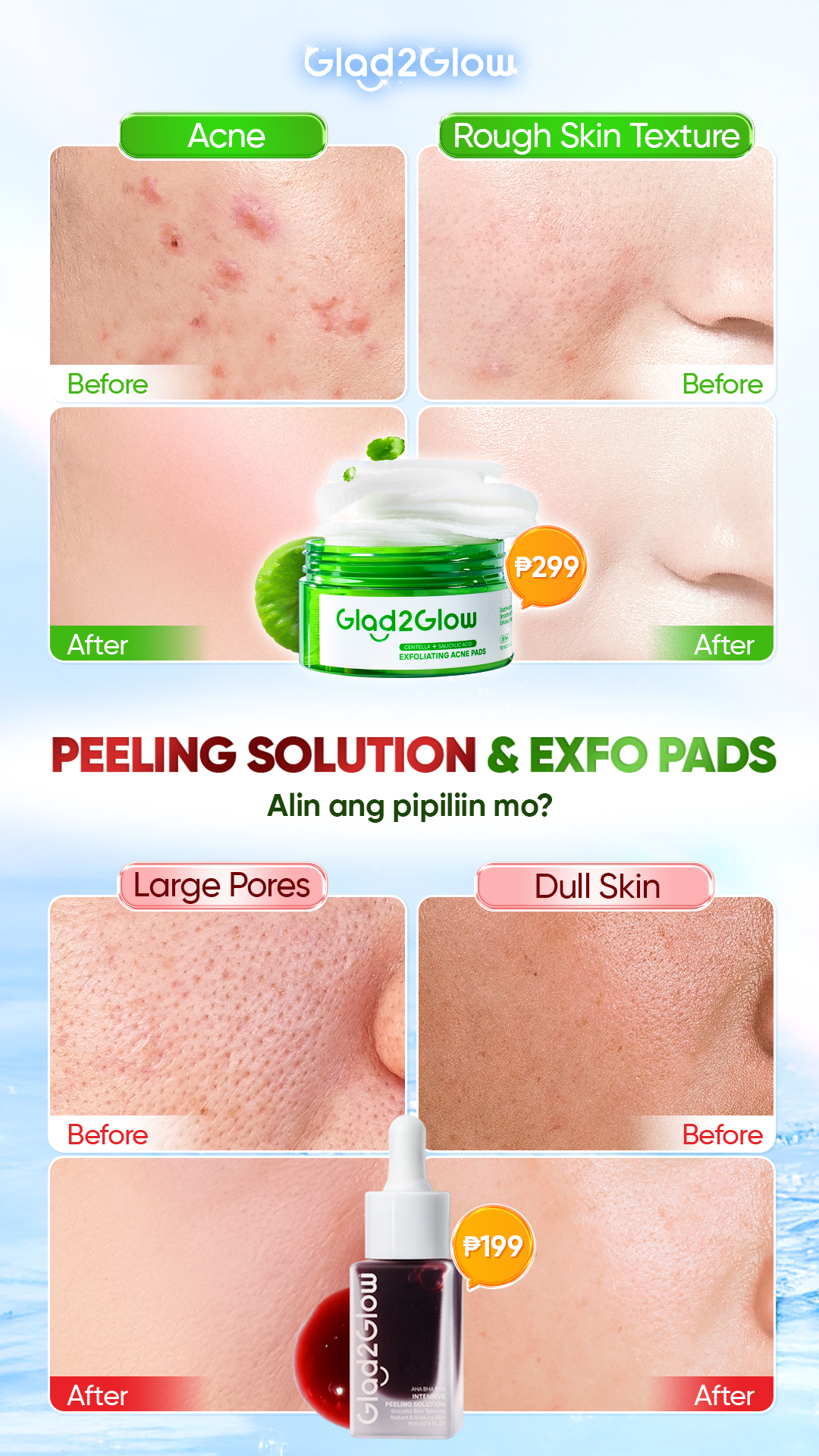 Glad2Glow'Philippines Facebook ad