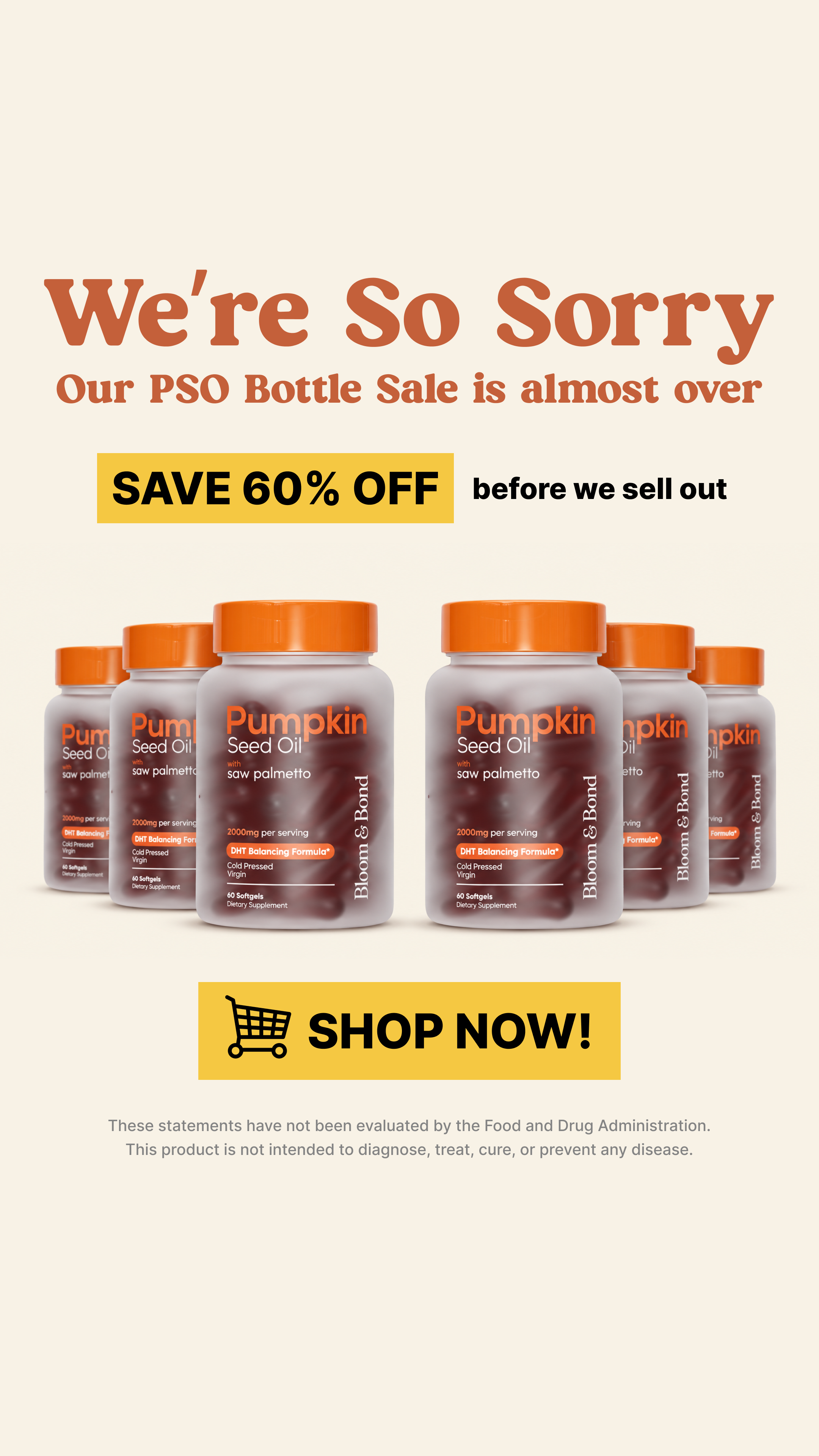 Bloom & Bond Facebook ad: Help Hair Loss Naturally