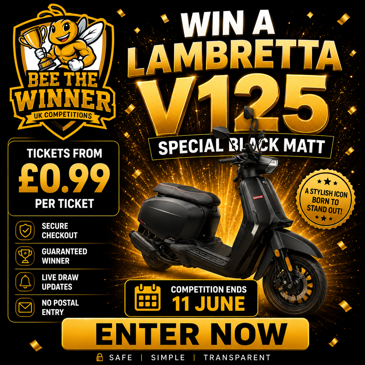 Bee The Winner Facebook ad: Time is running out on some of our…