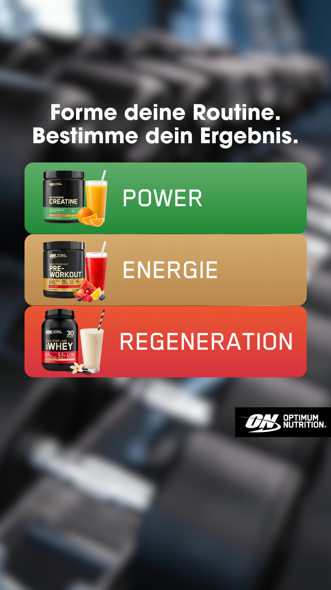 Optimum Nutrition Facebook ad from May 27, 2026