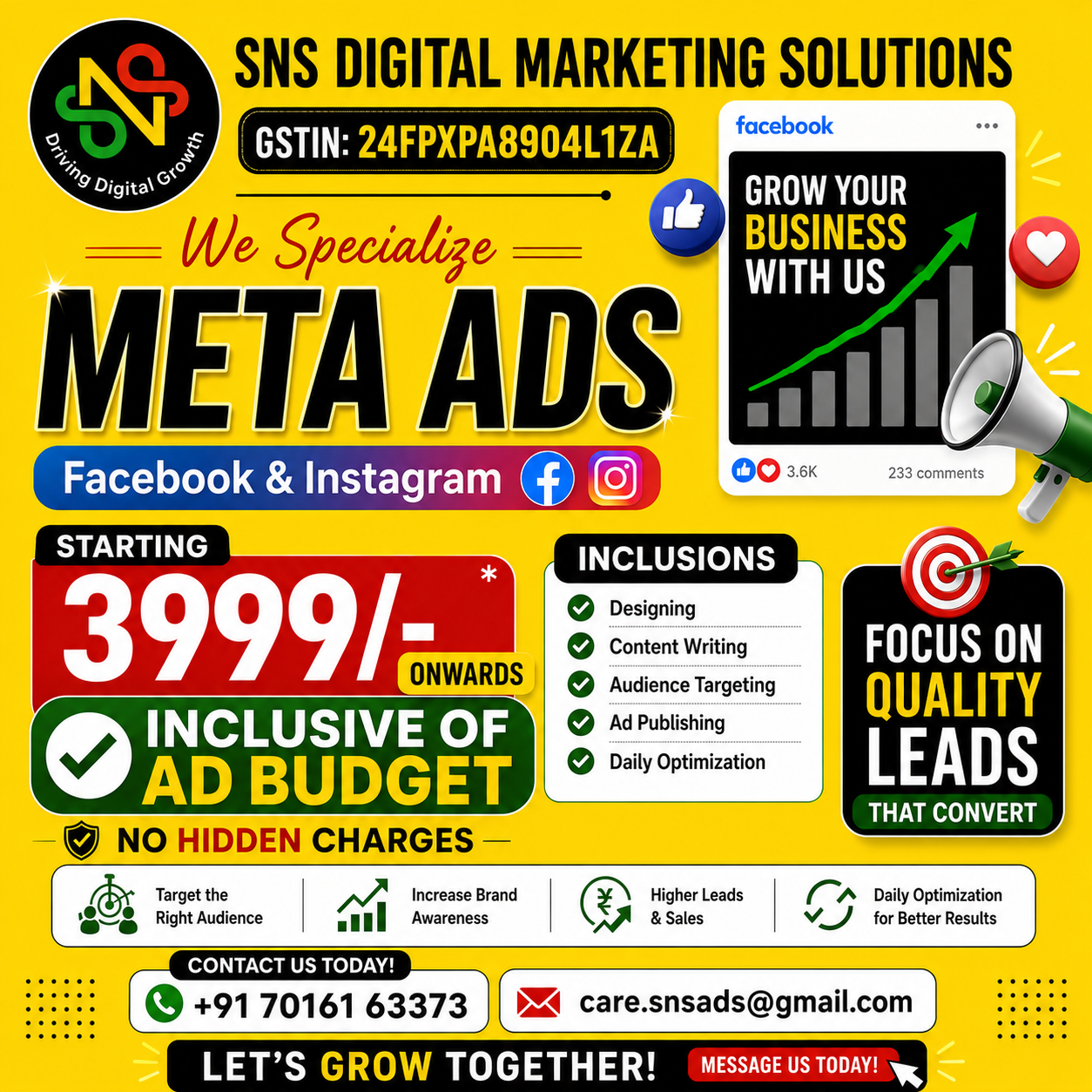 Sns Ads Facebook ad: Chat with us