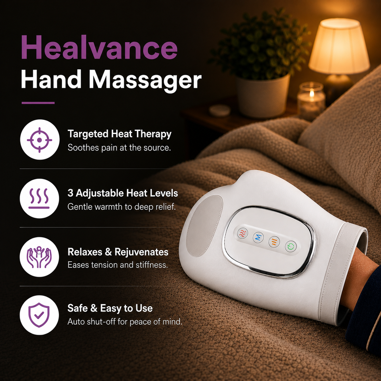 Healvance Facebook ad: Hand Relief In Minutes | FREE Delivery