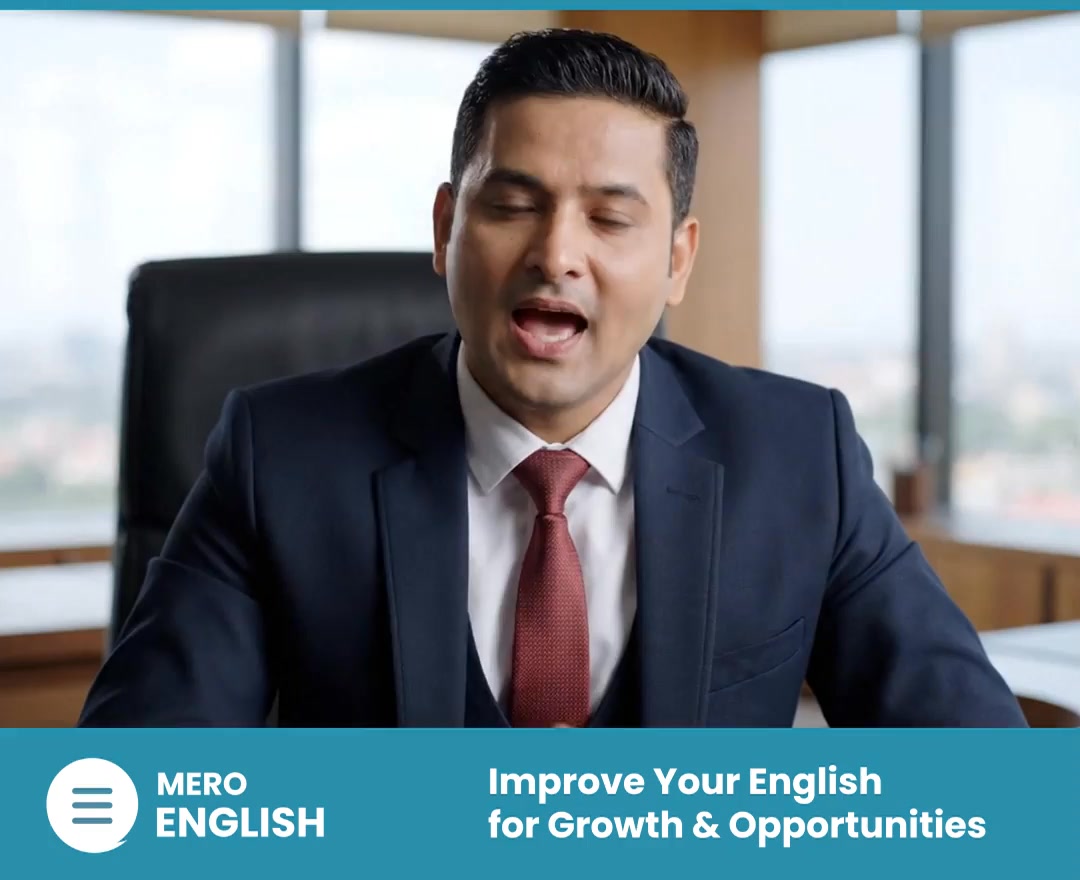 Mero English Facebook ad: Rapid English Improvement Courses