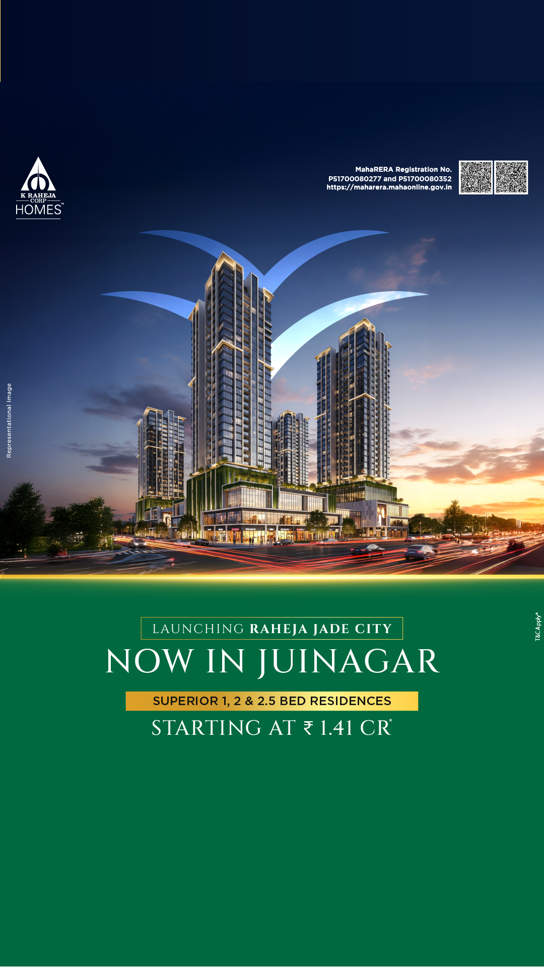 Raheja Juinagar Launch Facebook ad